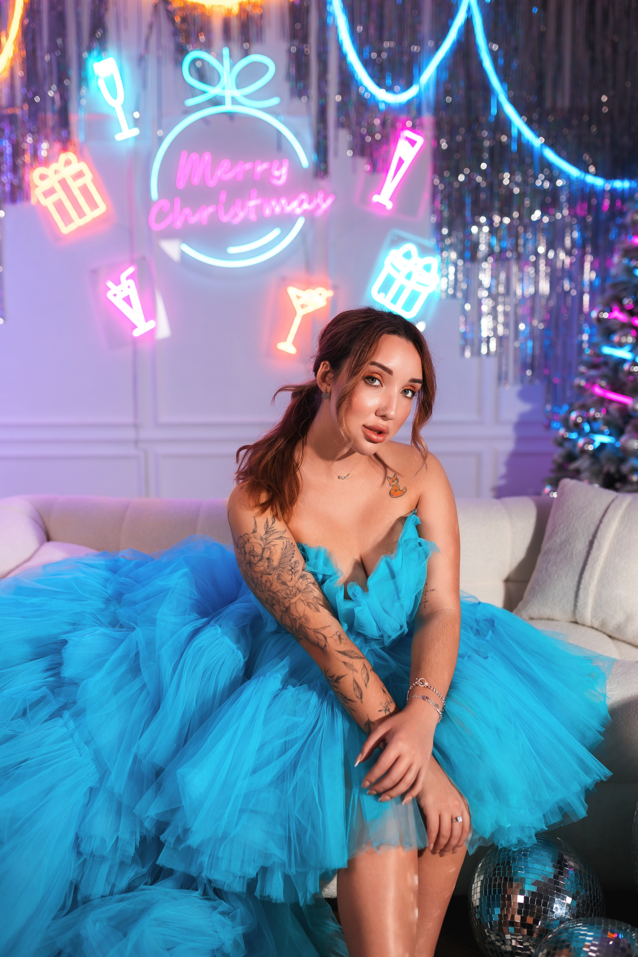 Новогодняя фотосессия в студии OneRoom. Свадебный фотограф в Хабаровске