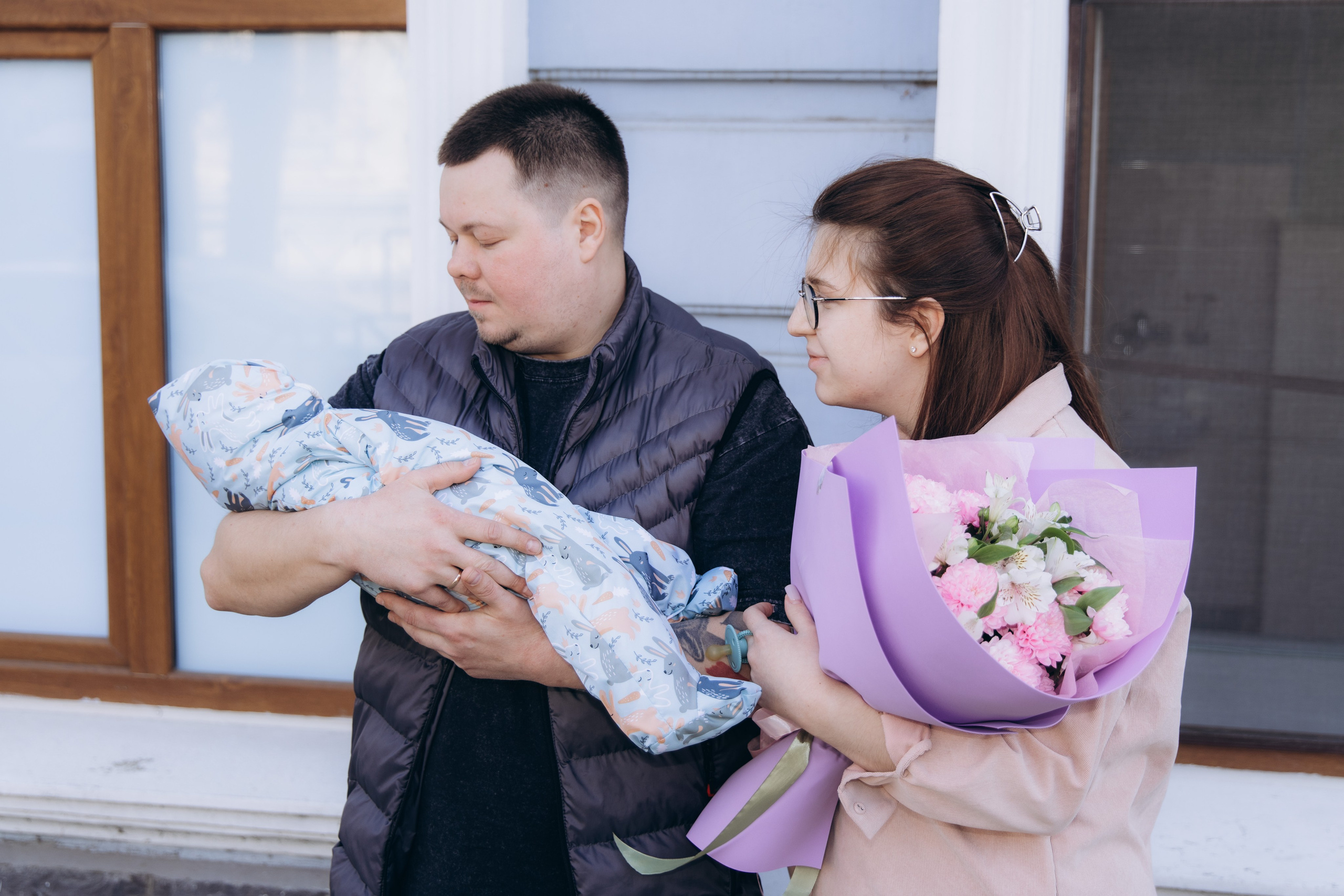 Выписка Евы + Нью Борн. Свадебный и семейный фотограф в Краснодаре Диана Смирнова