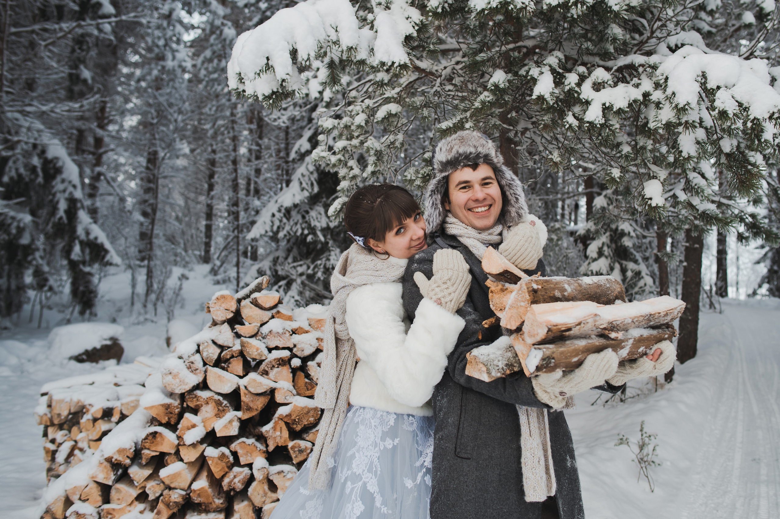 Зимняя история в Карелии. Свадебный фотограф в Петрозаводске Сергей Кокорев