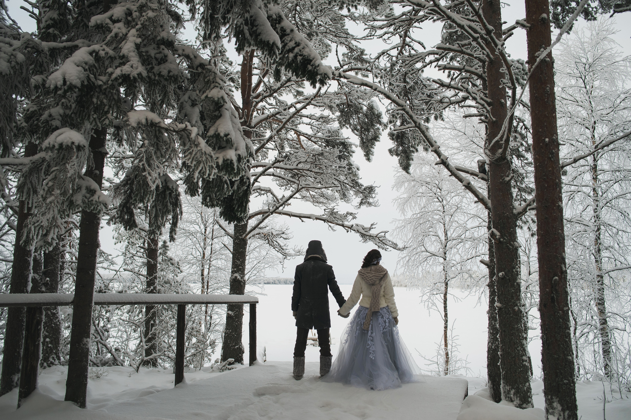Зимняя история в Карелии. Свадебный фотограф в Петрозаводске Сергей Кокорев