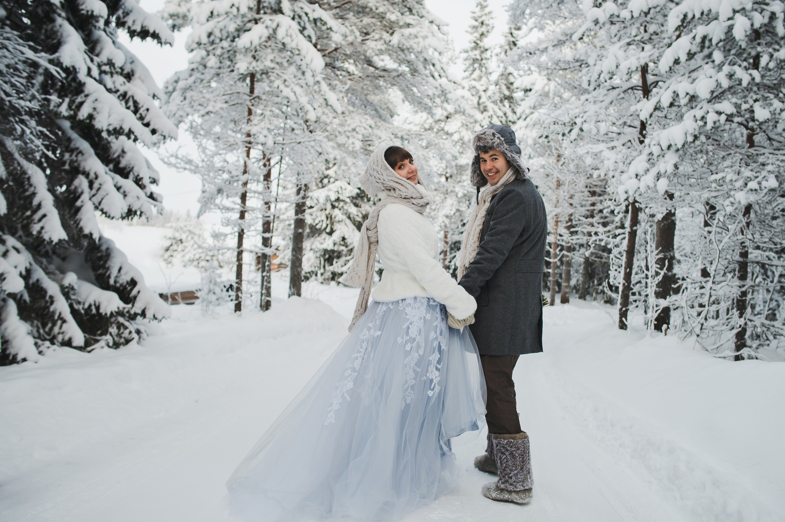 Зимняя история в Карелии. Свадебный фотограф в Петрозаводске Сергей Кокорев