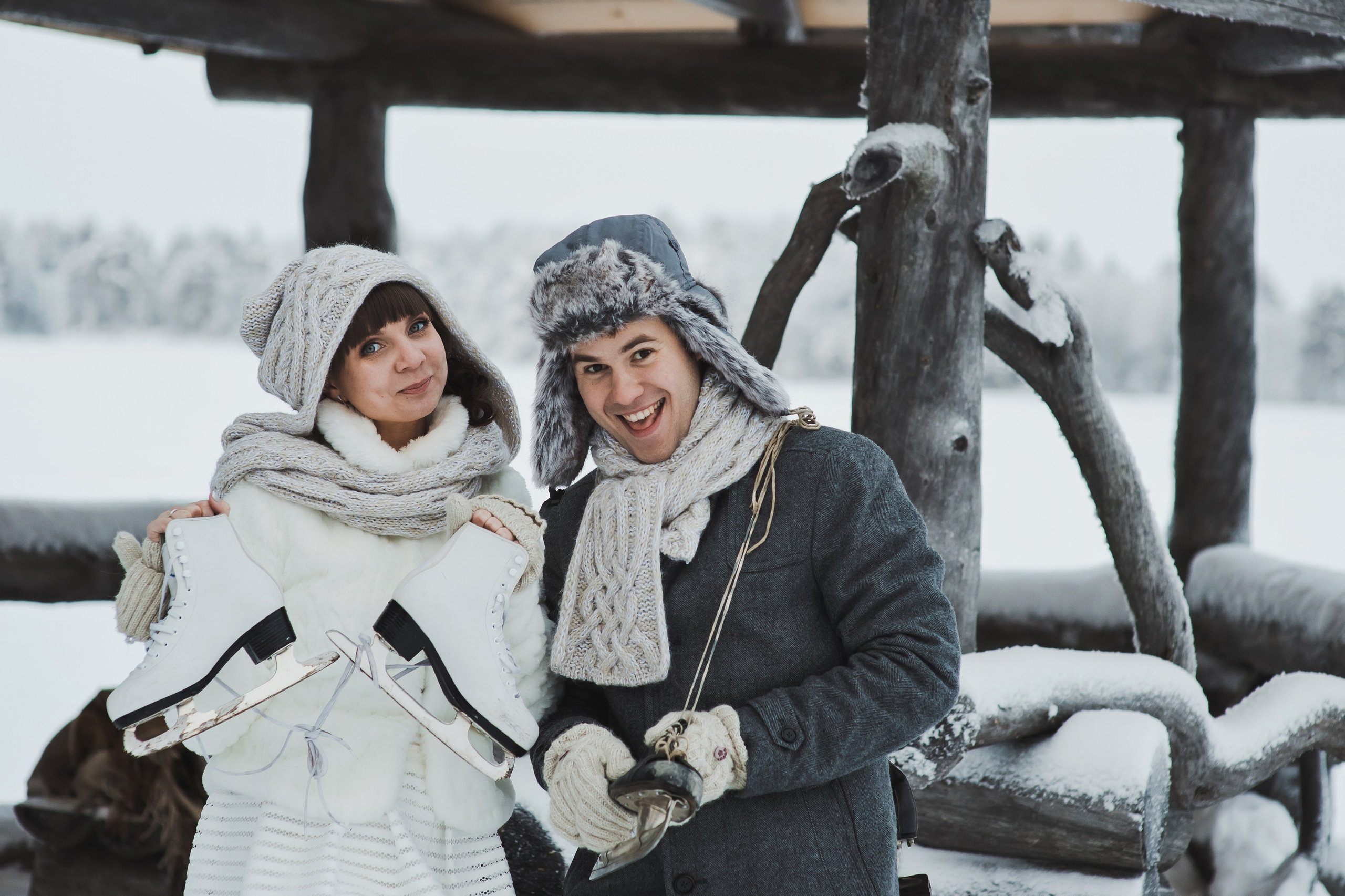 Зимняя история в Карелии. Свадебный фотограф в Петрозаводске Сергей Кокорев