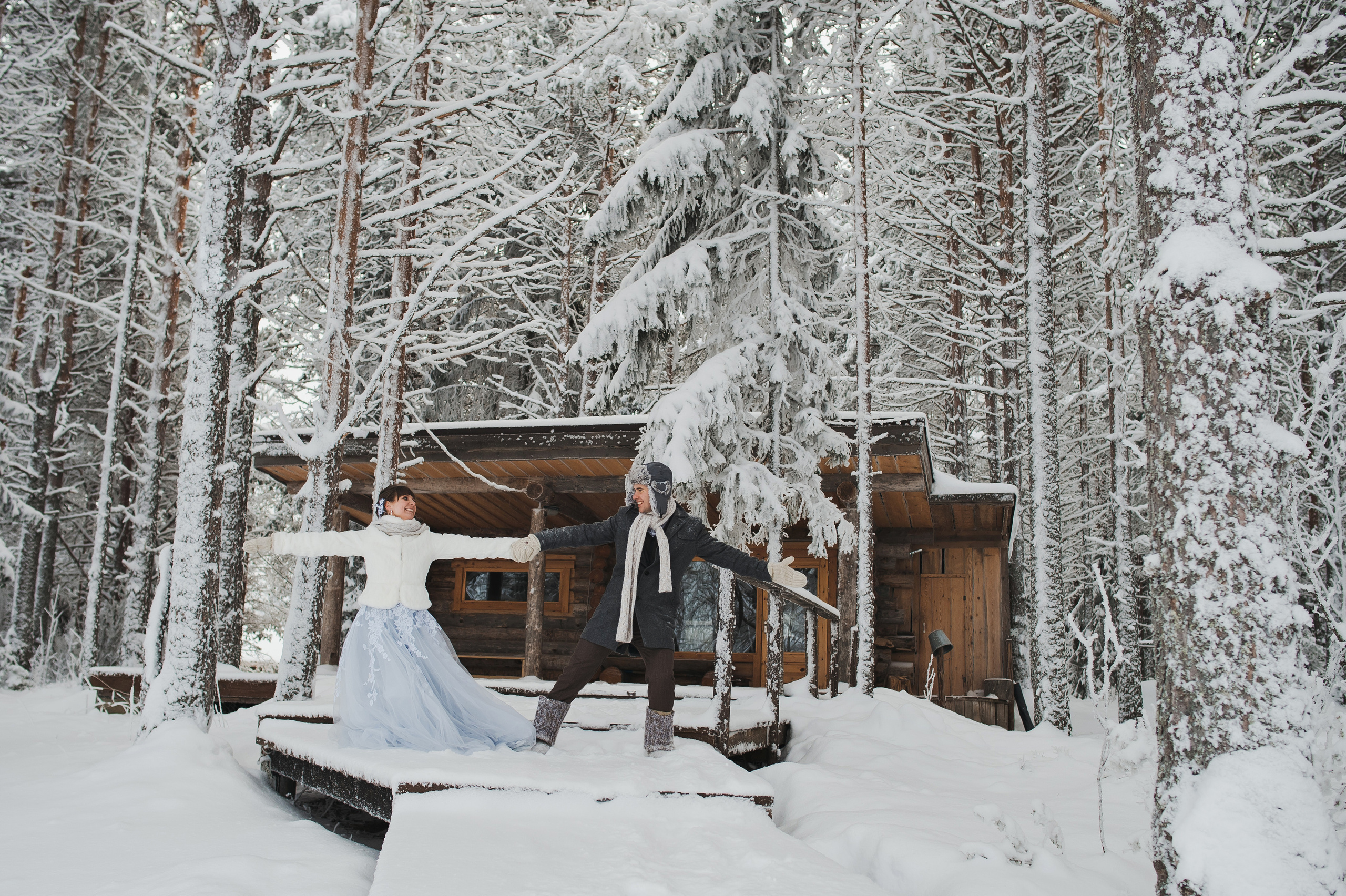 Зимняя история в Карелии. Свадебный фотограф в Петрозаводске Сергей Кокорев
