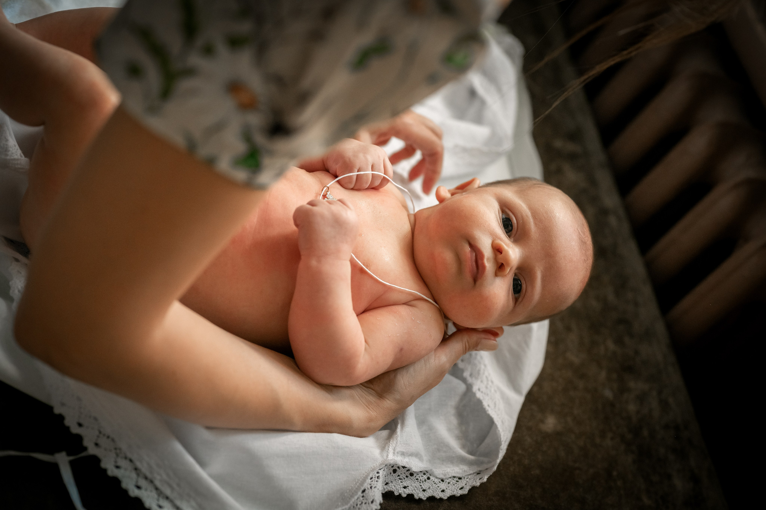 Таинство крещения. Фотограф новорождённых, семейный, школьный в городе Калуге Евгения