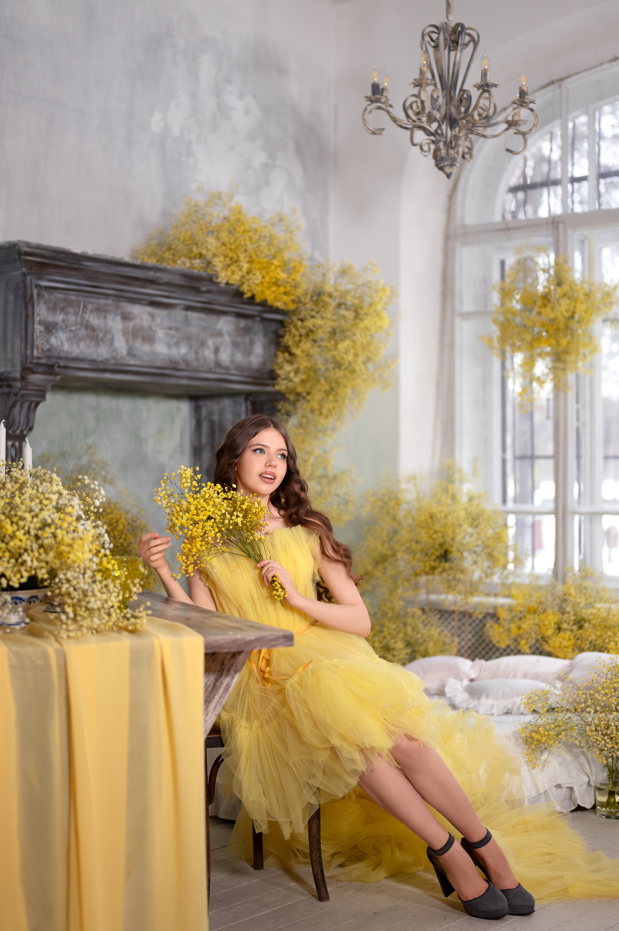 Весенняя фотосессия в студии. Фотограф Елена Сасс Москва