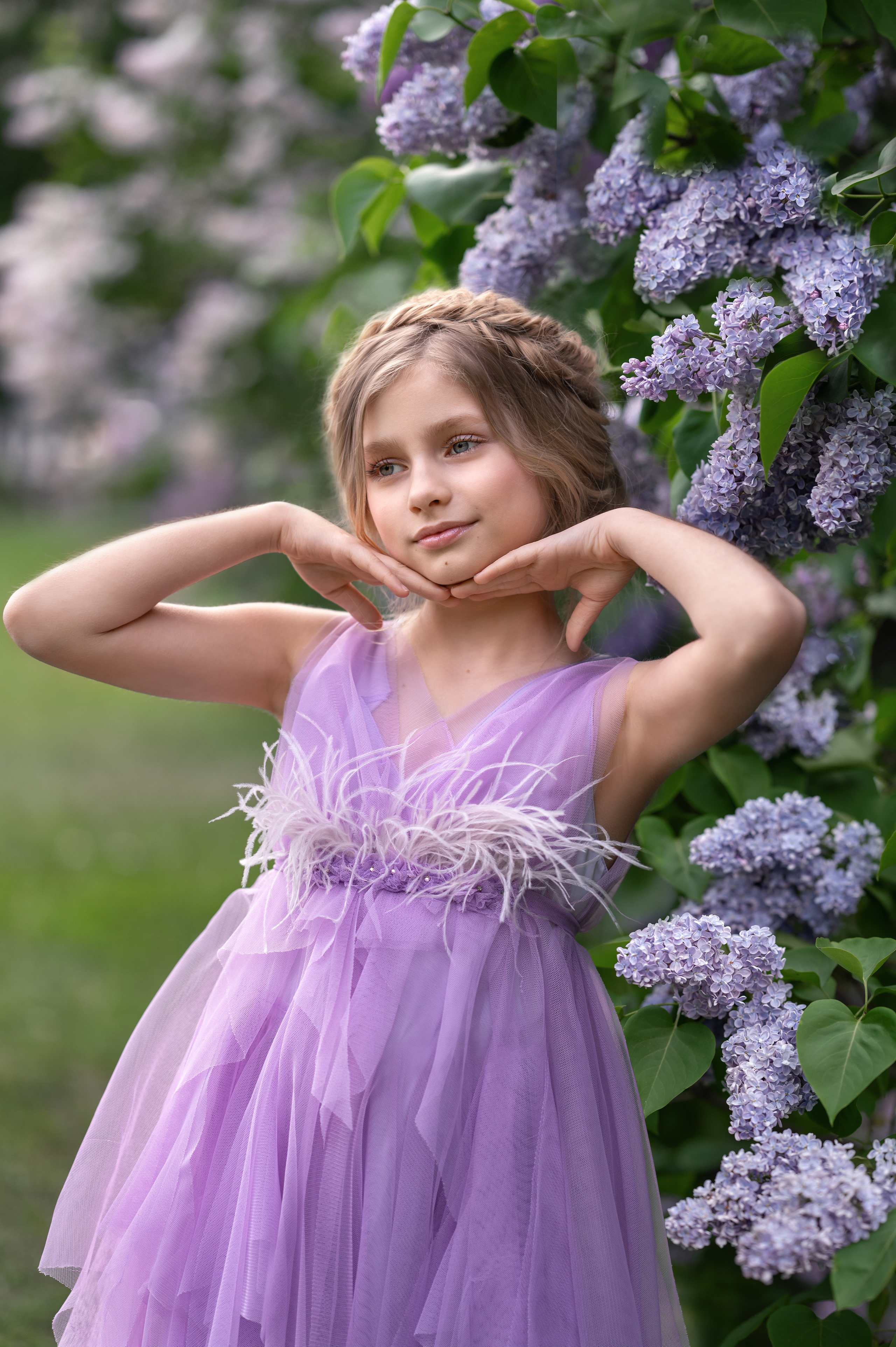 Сиреневая фотосессия Алины-Виктории. Фотограф Елена Сасс Москва