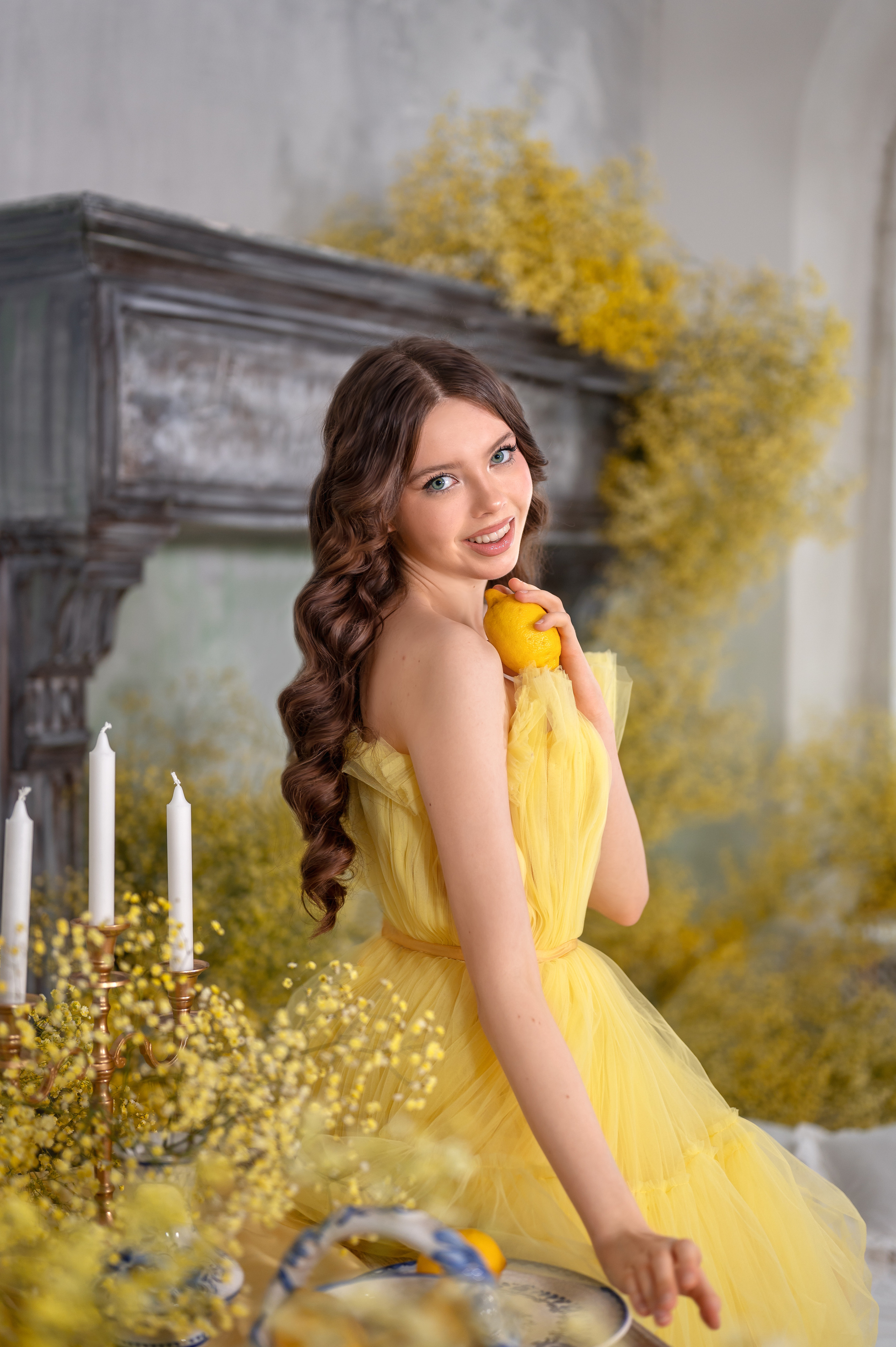 Весенняя фотосессия в студии. Фотограф Елена Сасс Москва