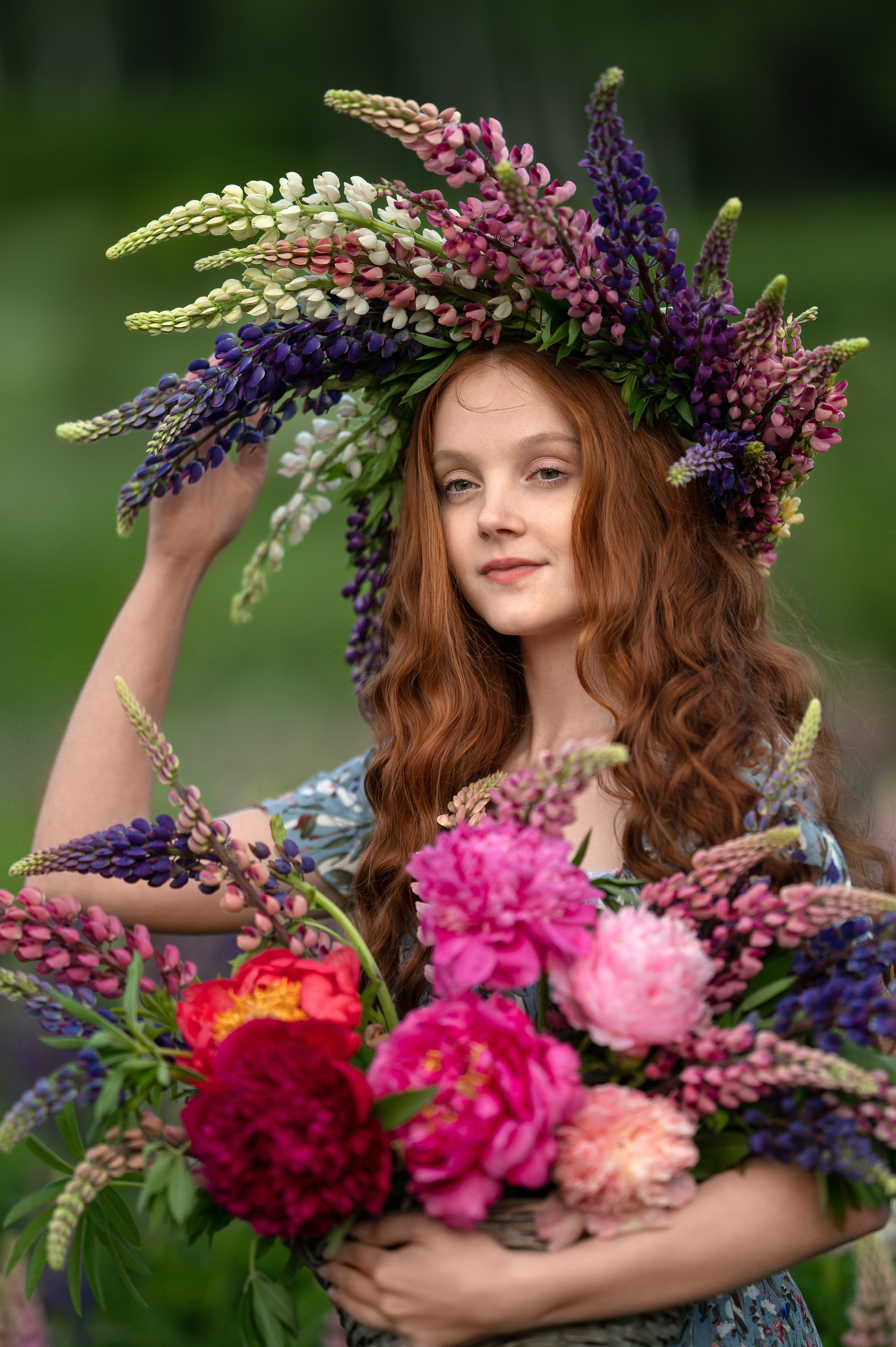 Фотосессия в люпинах. Фотограф Елена Сасс Москва