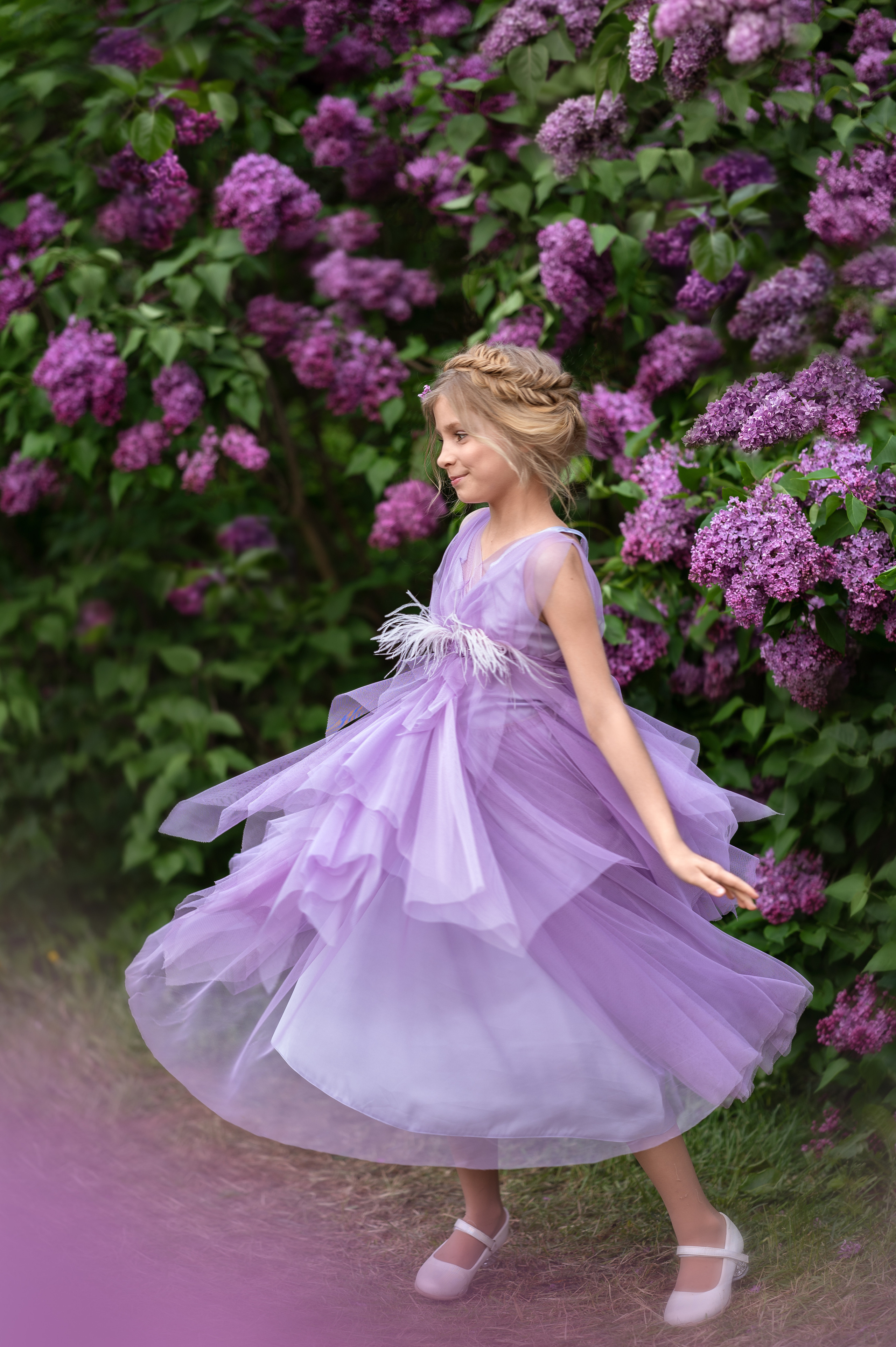 Сиреневая фотосессия Алины-Виктории. Фотограф Елена Сасс Москва