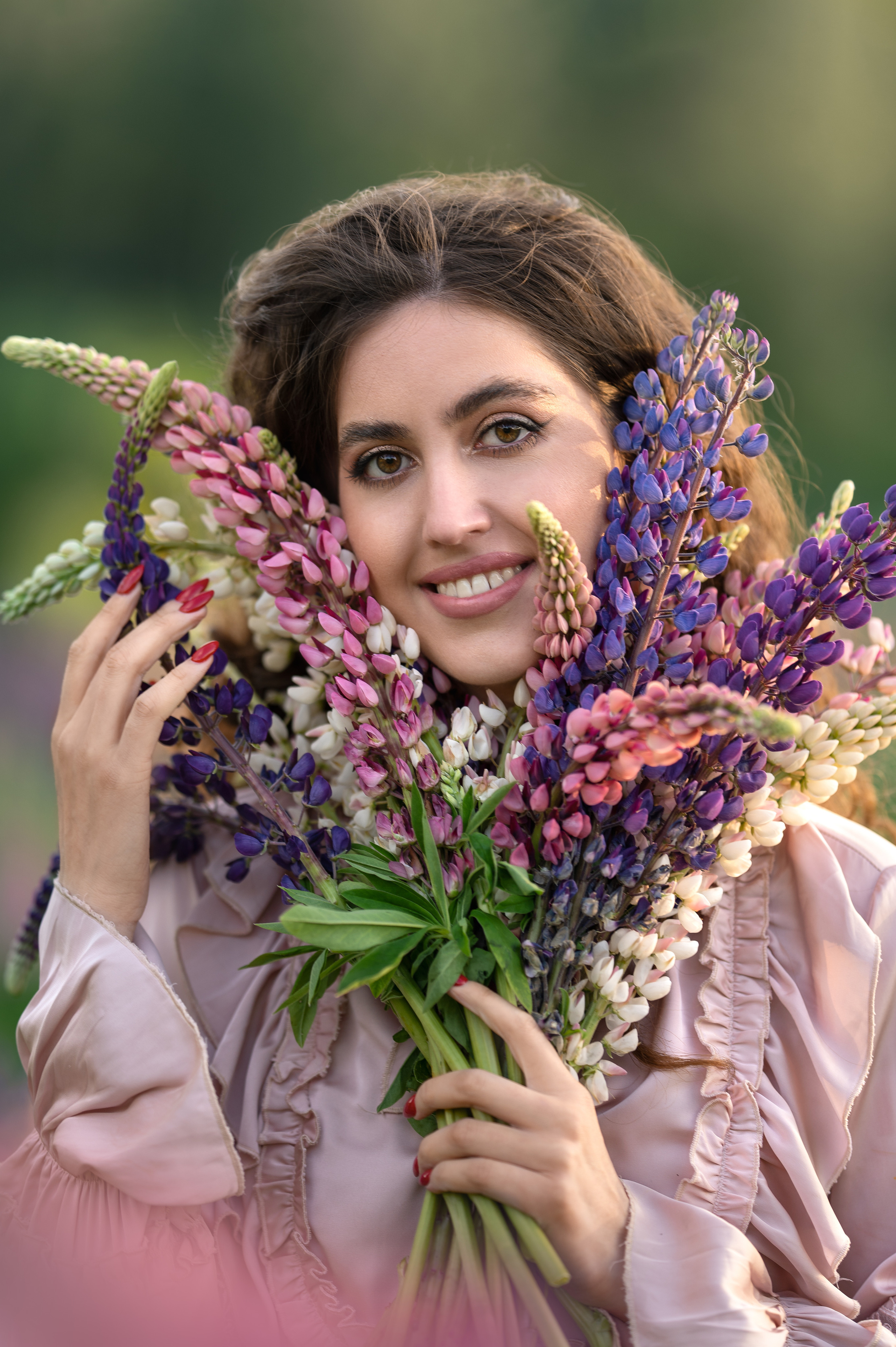 Фотосессия в люпиновом поле. Фотограф Елена Сасс Москва