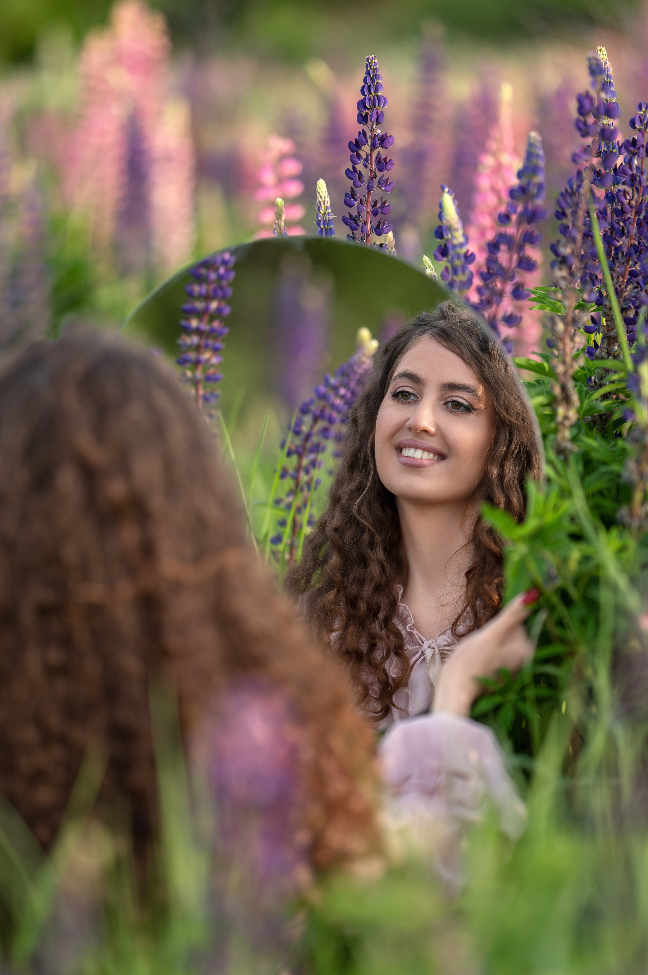 Фотосессия в люпиновом поле. Фотограф Елена Сасс Москва