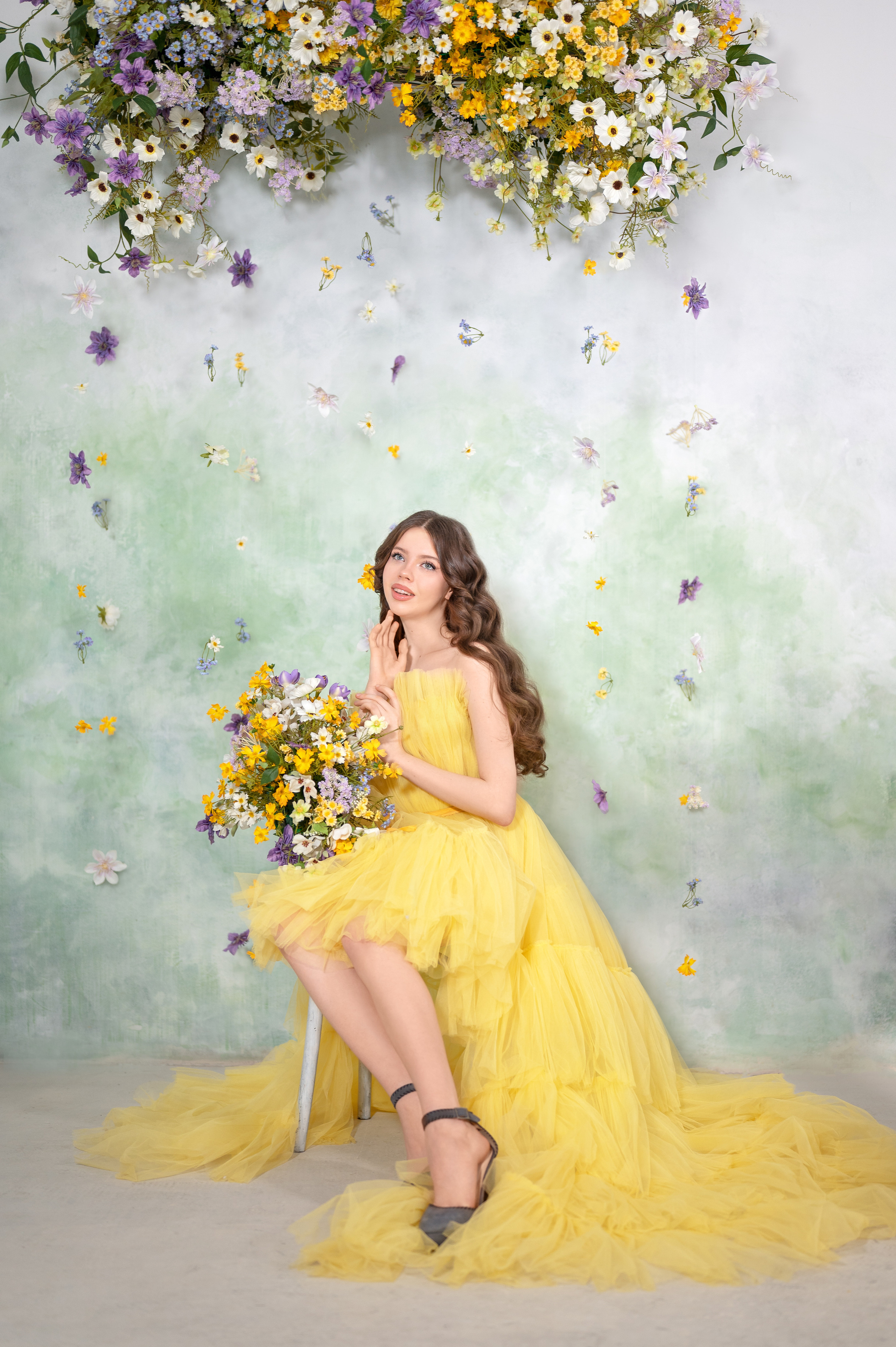 Весенняя фотосессия в студии. Фотограф Елена Сасс Москва