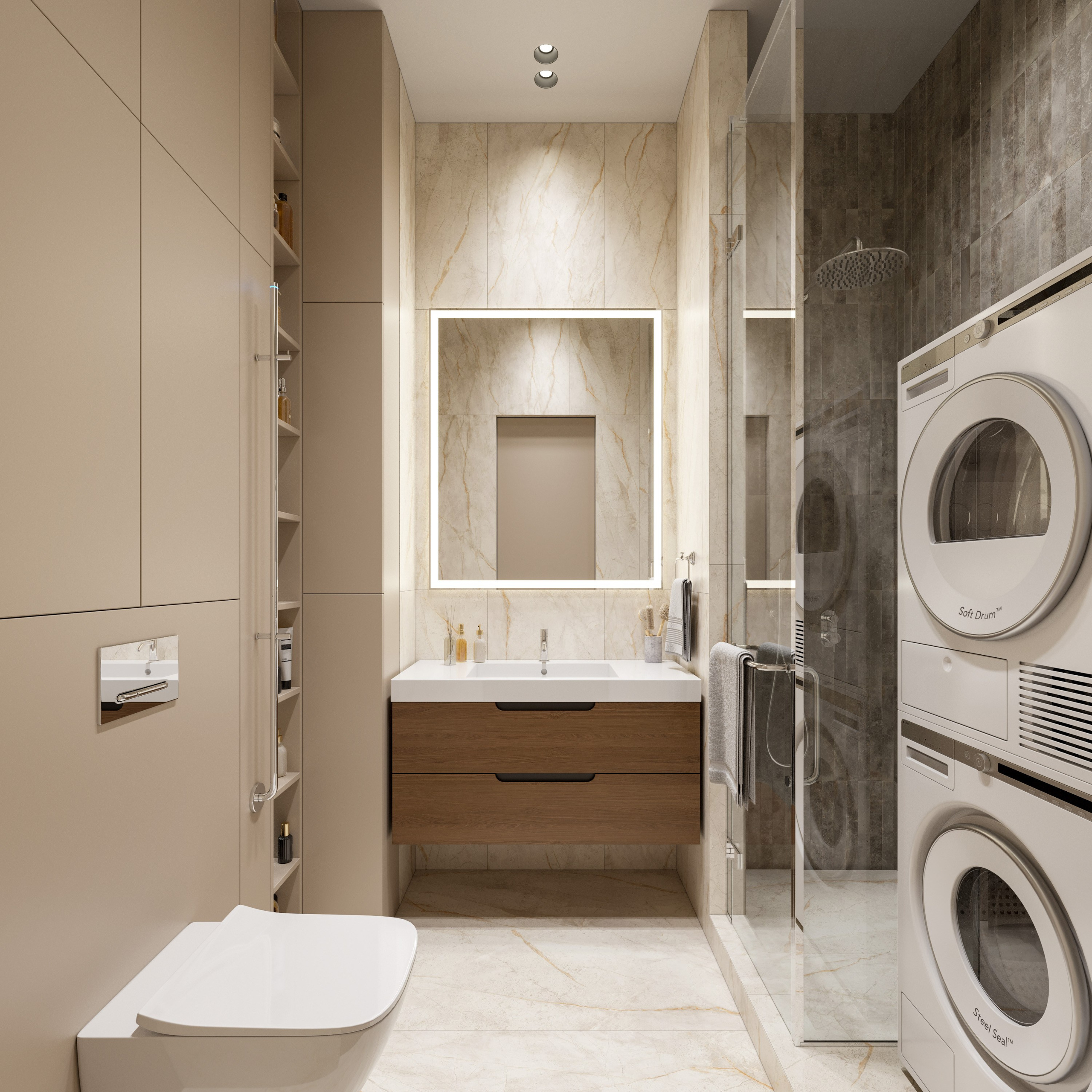 3D Визуализация Квартиры с Панорамными Окнами| Минимализм. Визуализатор интерьера в Москве | Брагин Кирилл