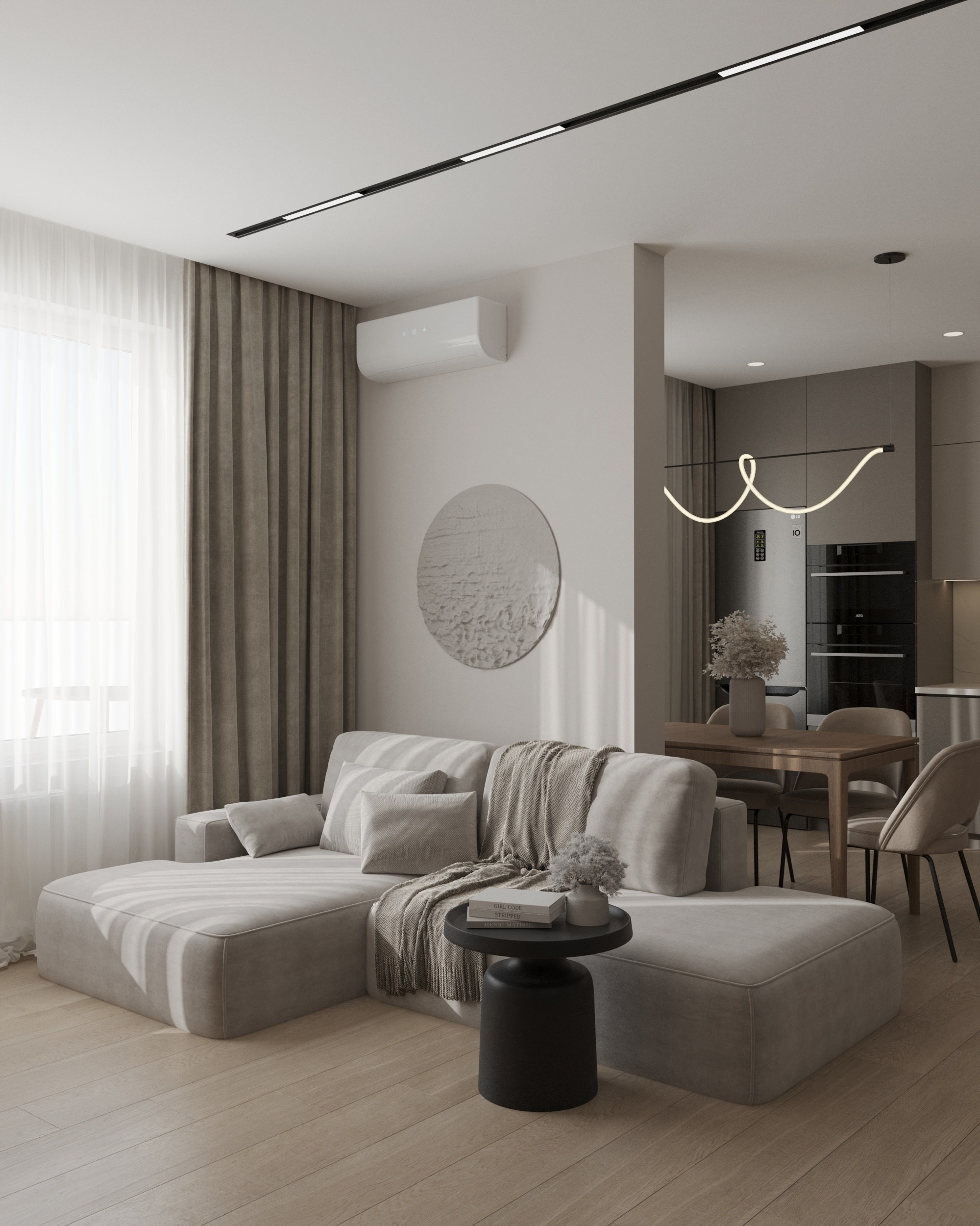 Дизайн-проект ЖК Спортивная Деревня. Дизайн интерьеров, 3D визуализации