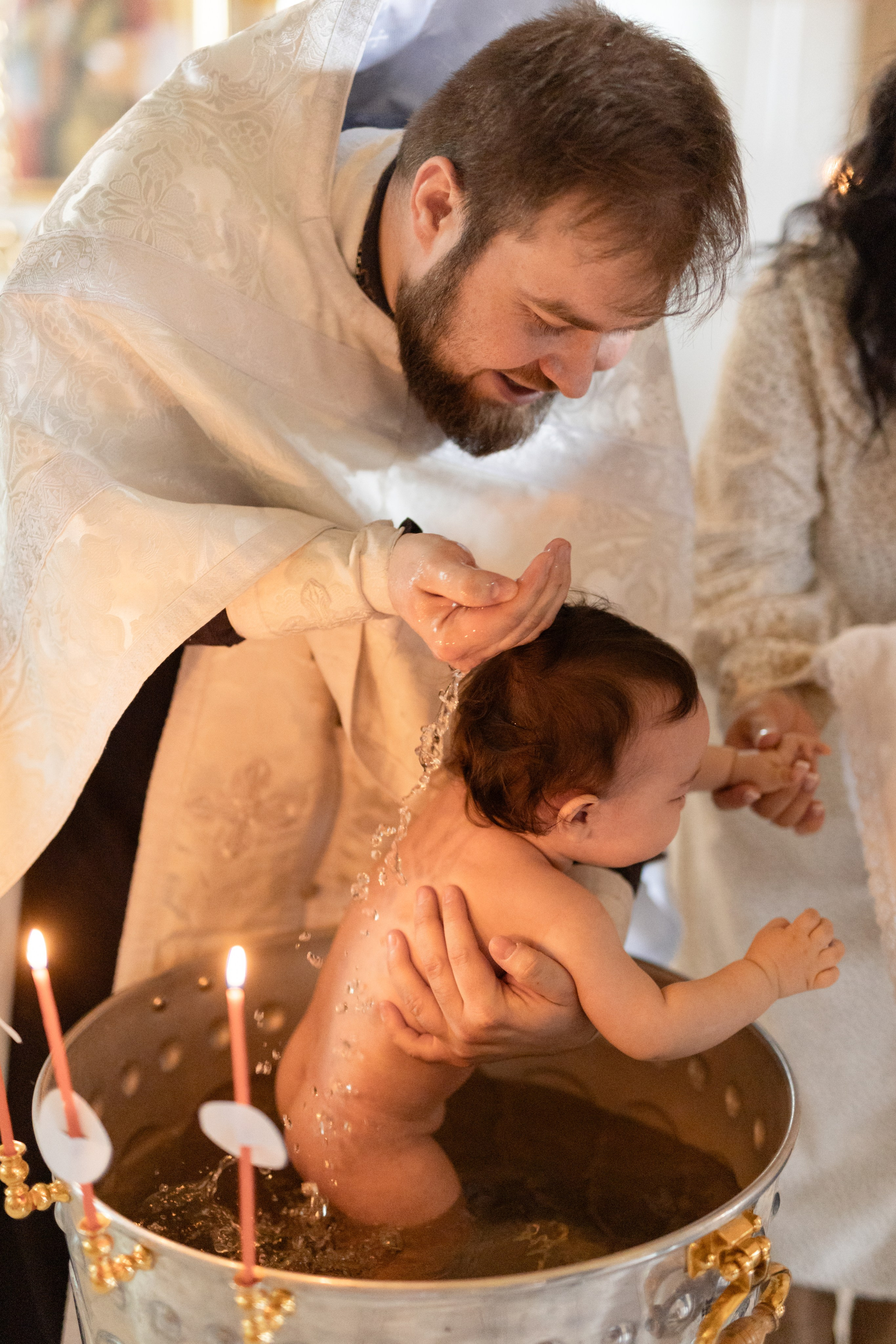 Таинство Крещения Мишель. Фотограф новорождённых Newborn Москва