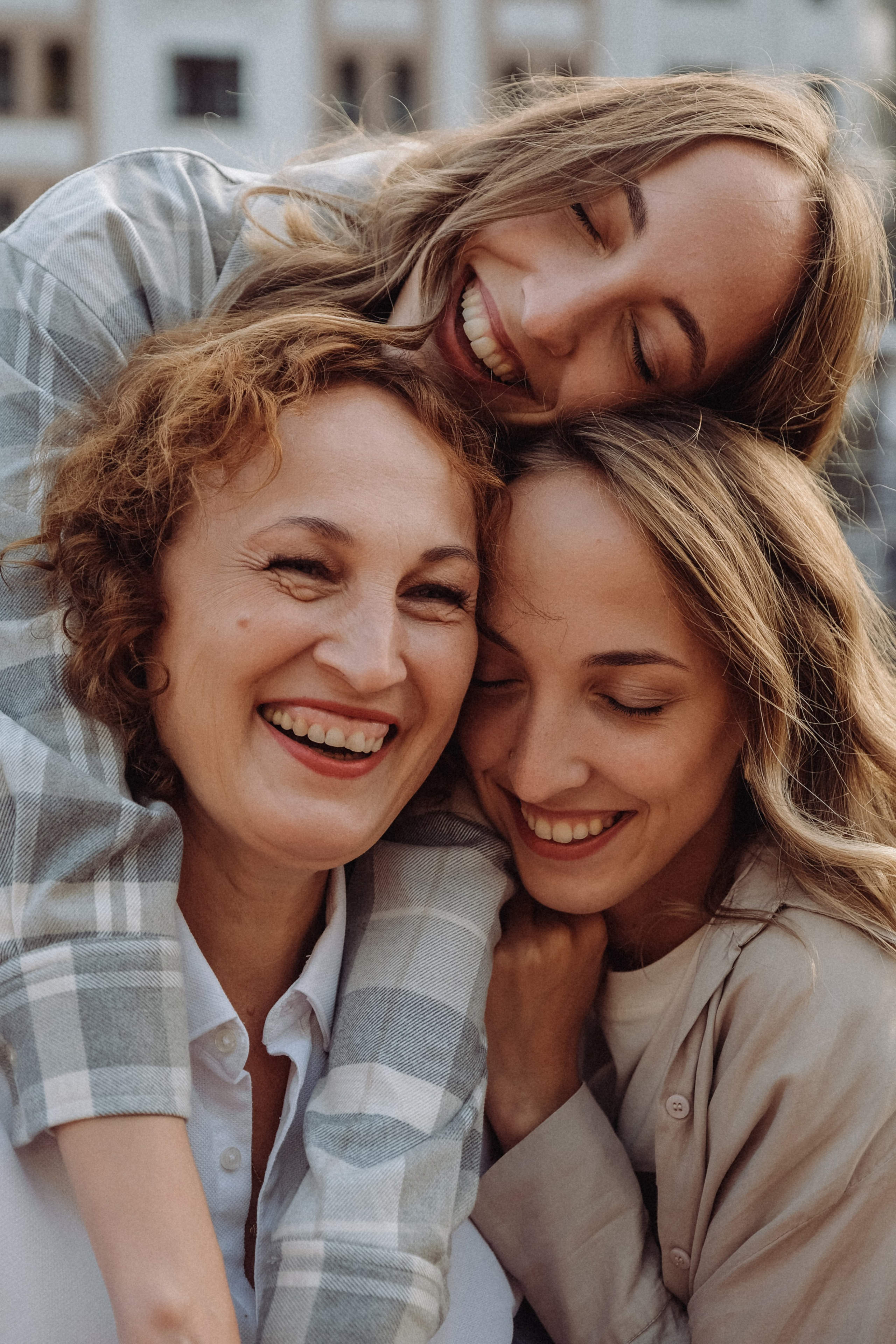 Ксюша и Алена с мамой. Семейный фотограф Москва