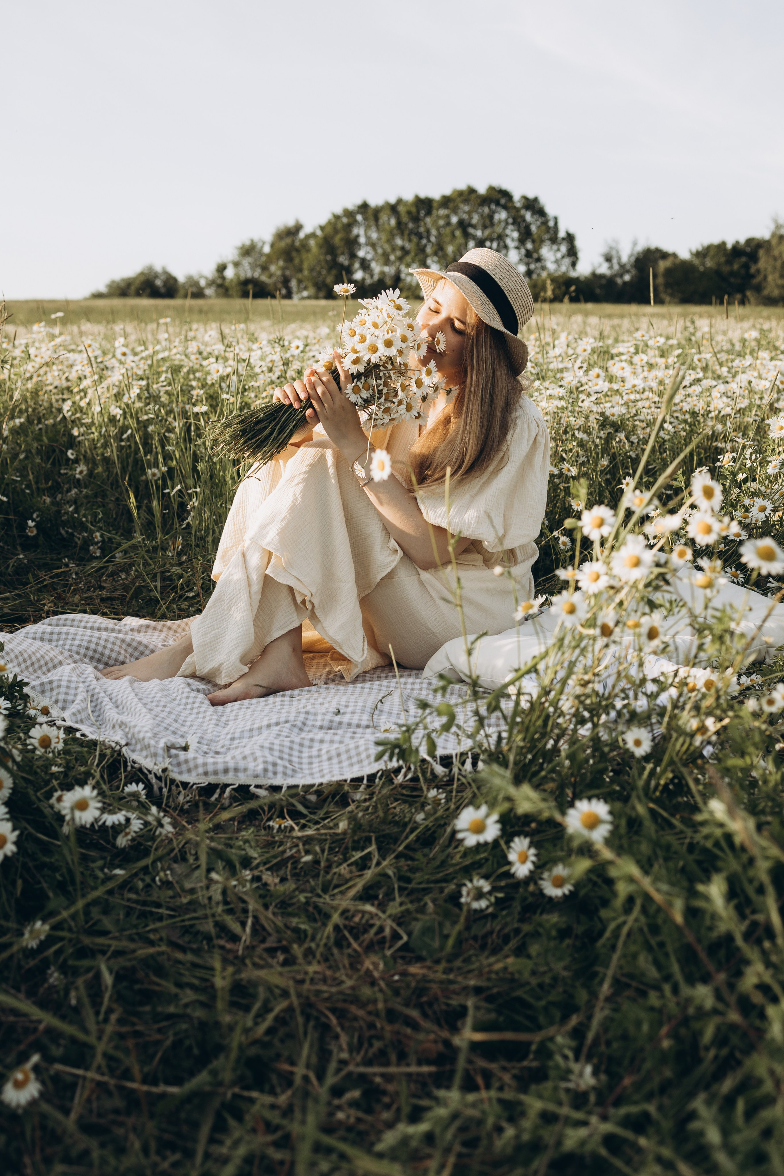 Маша и ромашки. Семейный фотограф в Москве Виктория Ястребинская