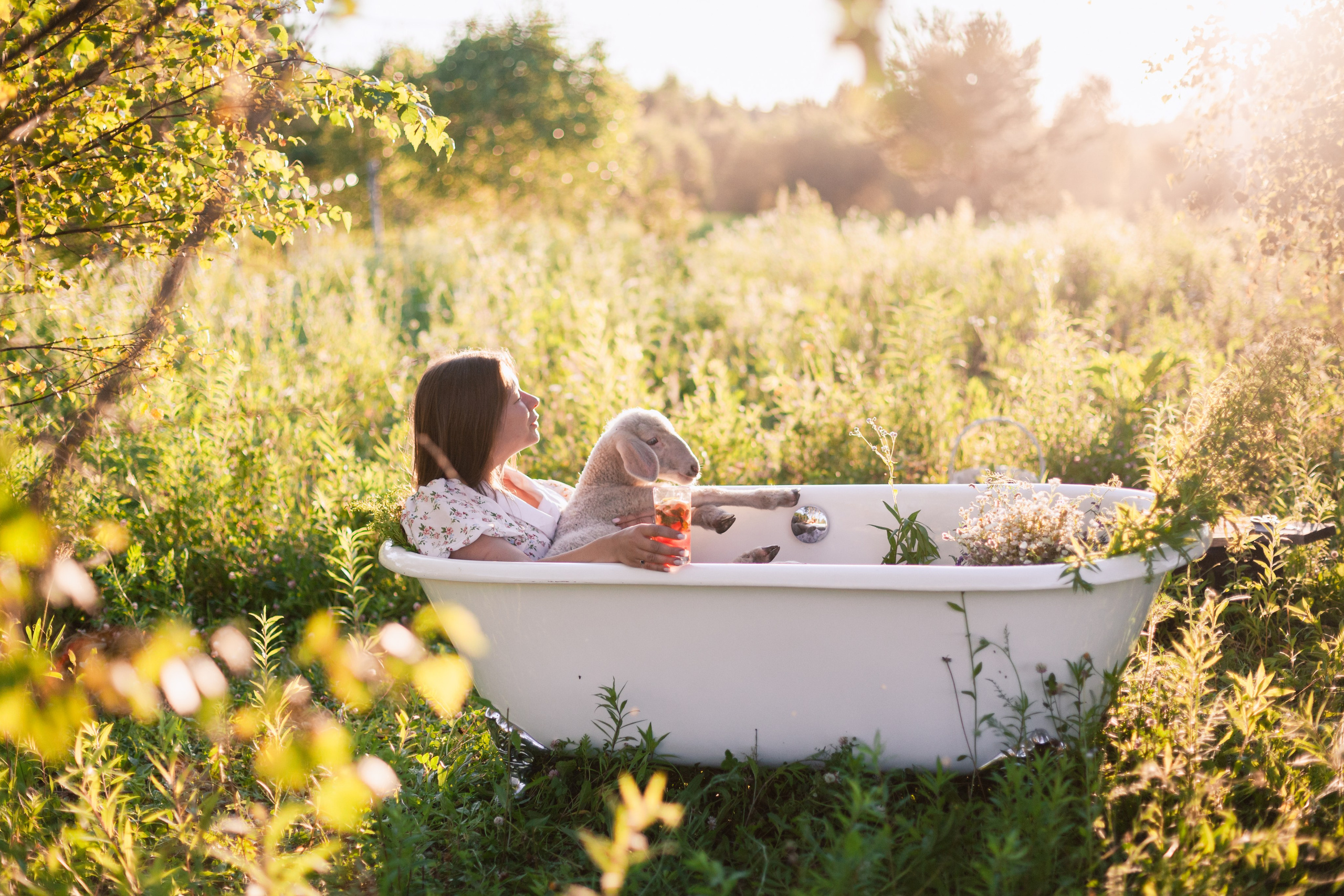 Ванна в поле. Фотограф-анималист Татьяна Степанова