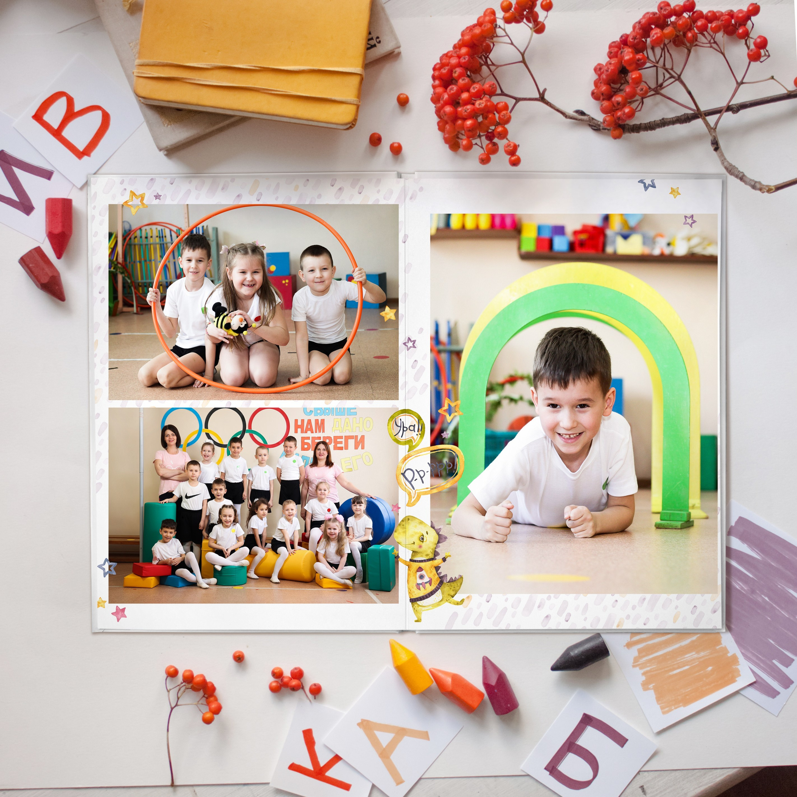 Персональный выпускной альбом на 4 разворота