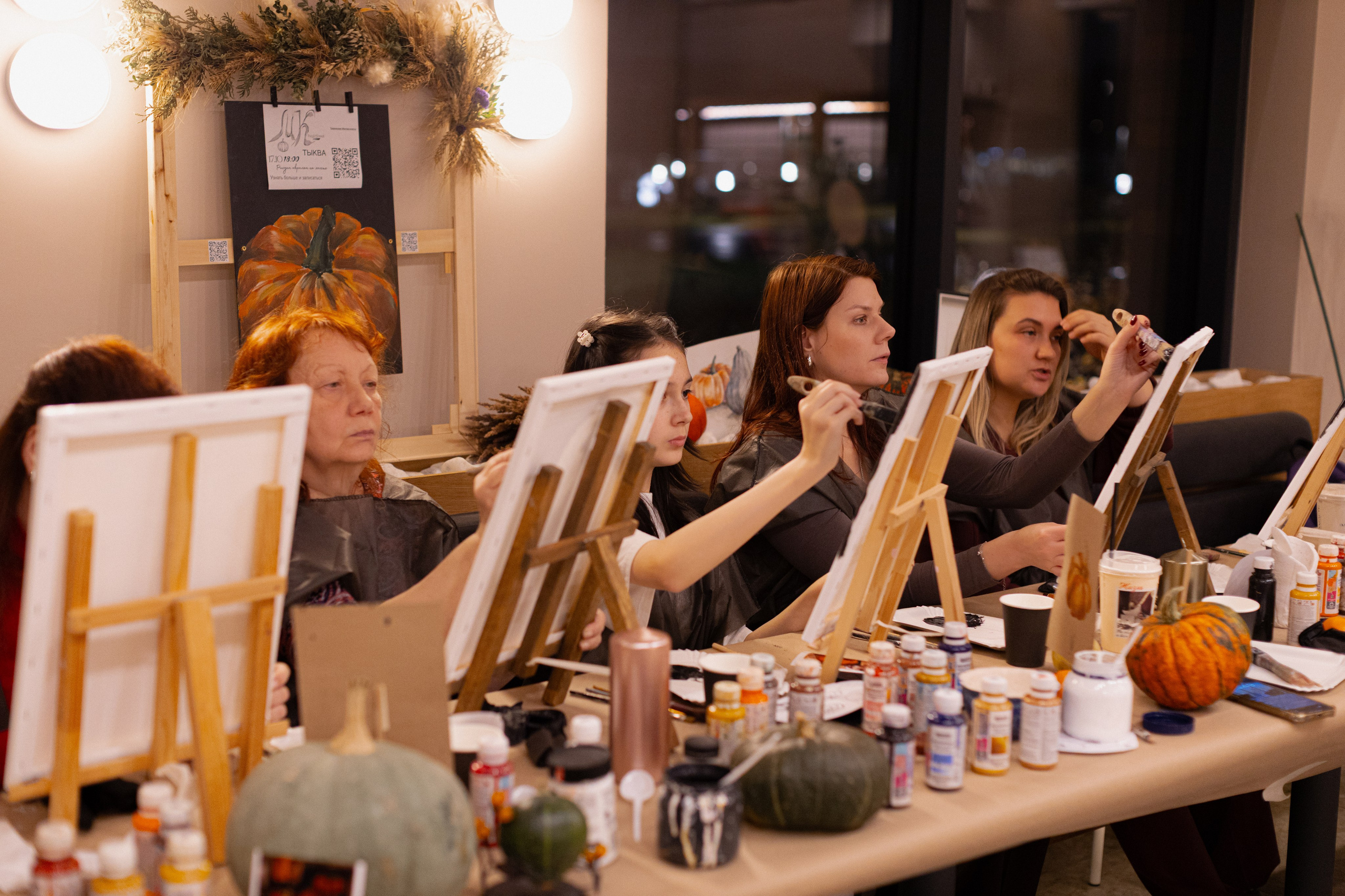 МК Тыква в кафе Здрасте. Анастасия Ракчеева Художник