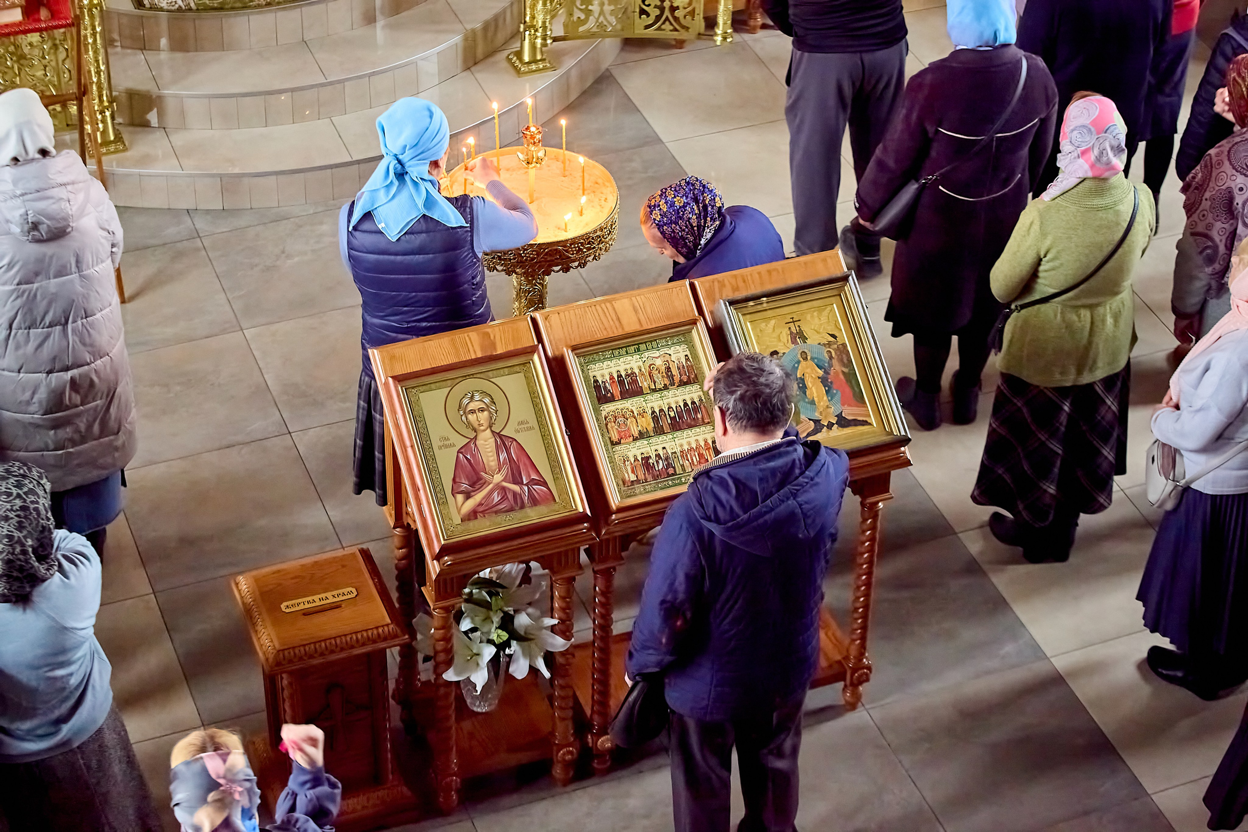 Божественная Литургия.  Храм Преподобного Серафима Саровского г. Дзержинск