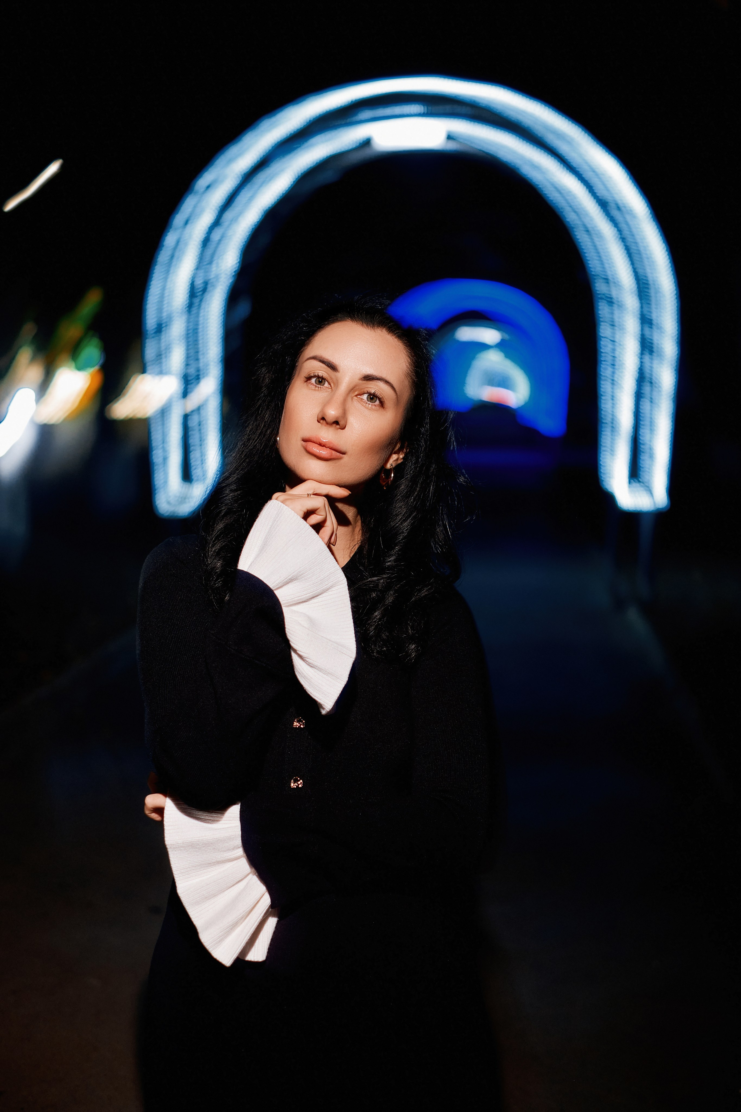 Наташа. Фотосессия по ночному городу. Фотограф Таганрог Анна Трайжон