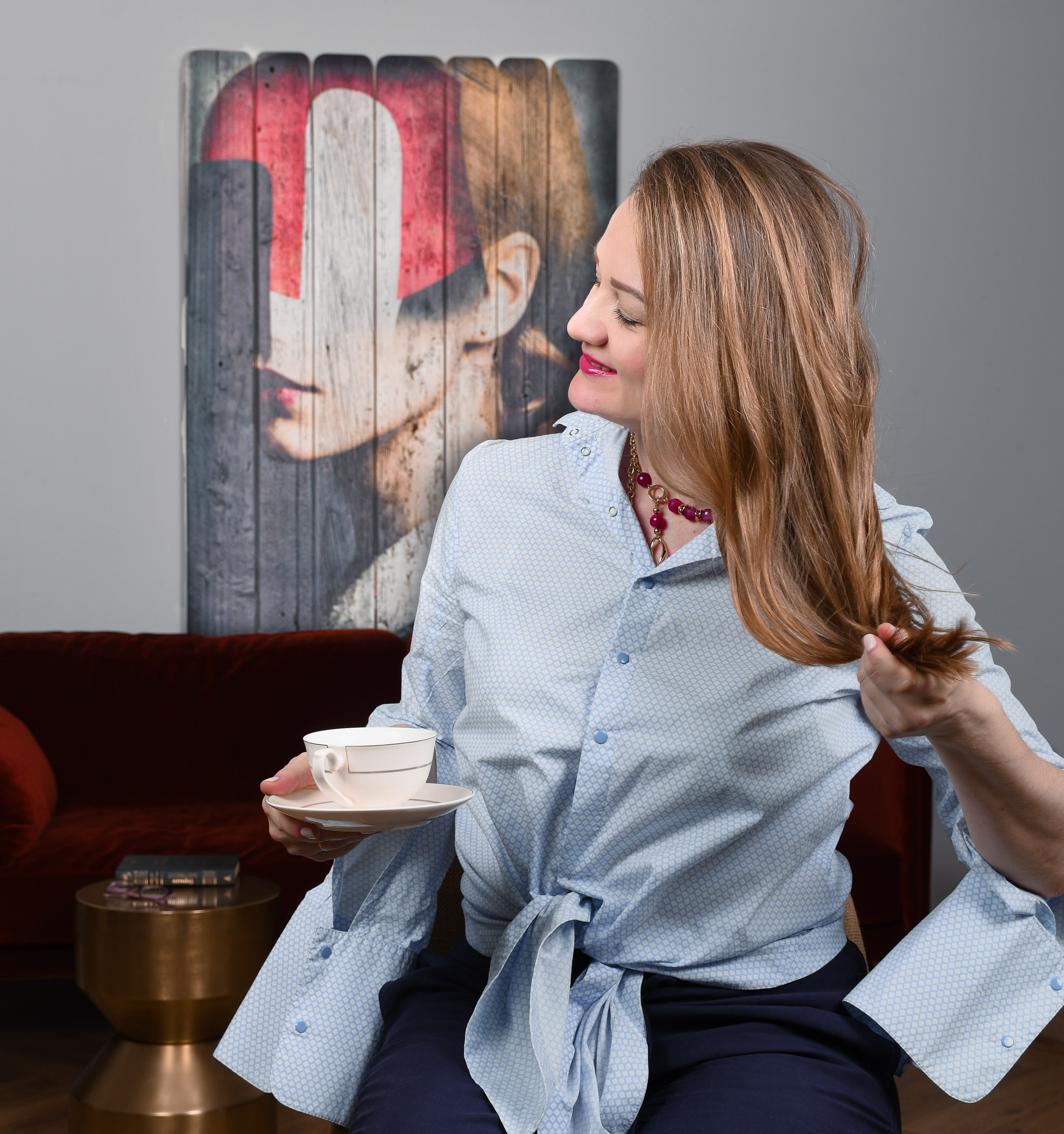 Студийная съемка для страницы дизайнера. В созвучии с природой. Фотограф Светлана В. Пронина, Москва