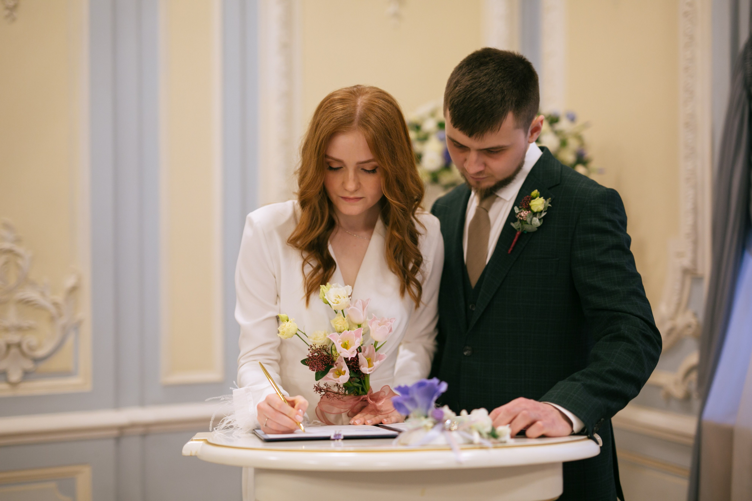 Роспись Анны и Владислава во II Дворце, СПб. Портретный и репортажный фотограф в Санкт-Петербурге Елизавета Я