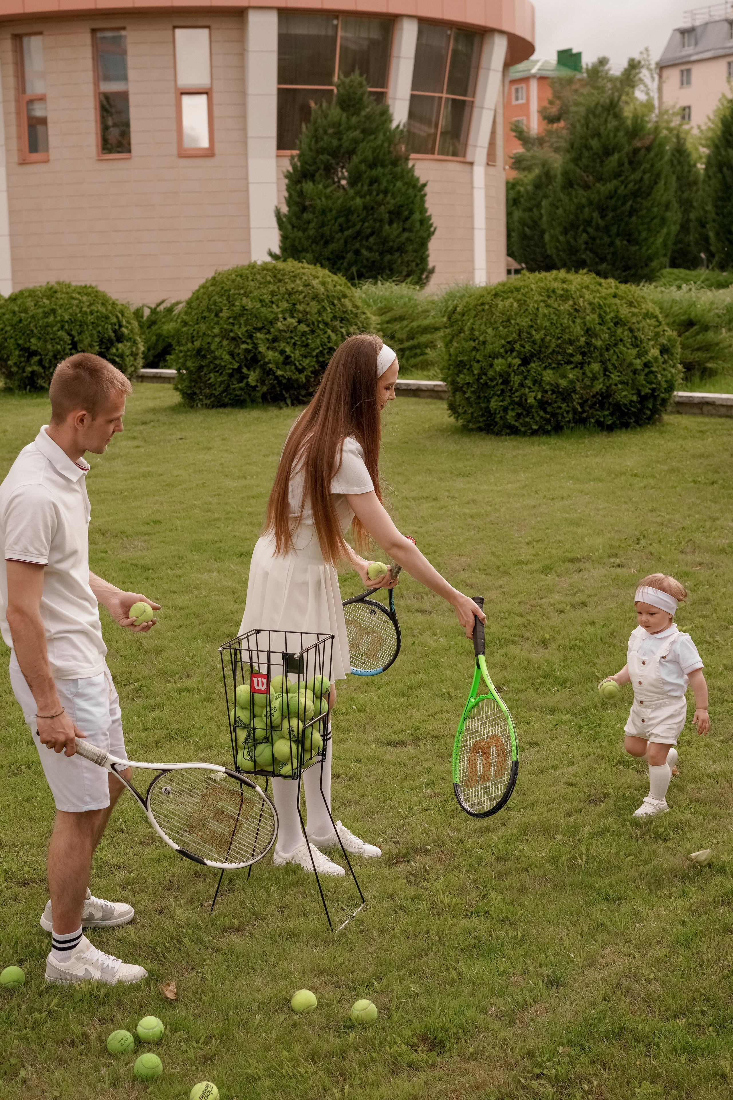 Теннис с семьей. Свадебный и семейный фотограф Афанасьева Анна в Кисловодске