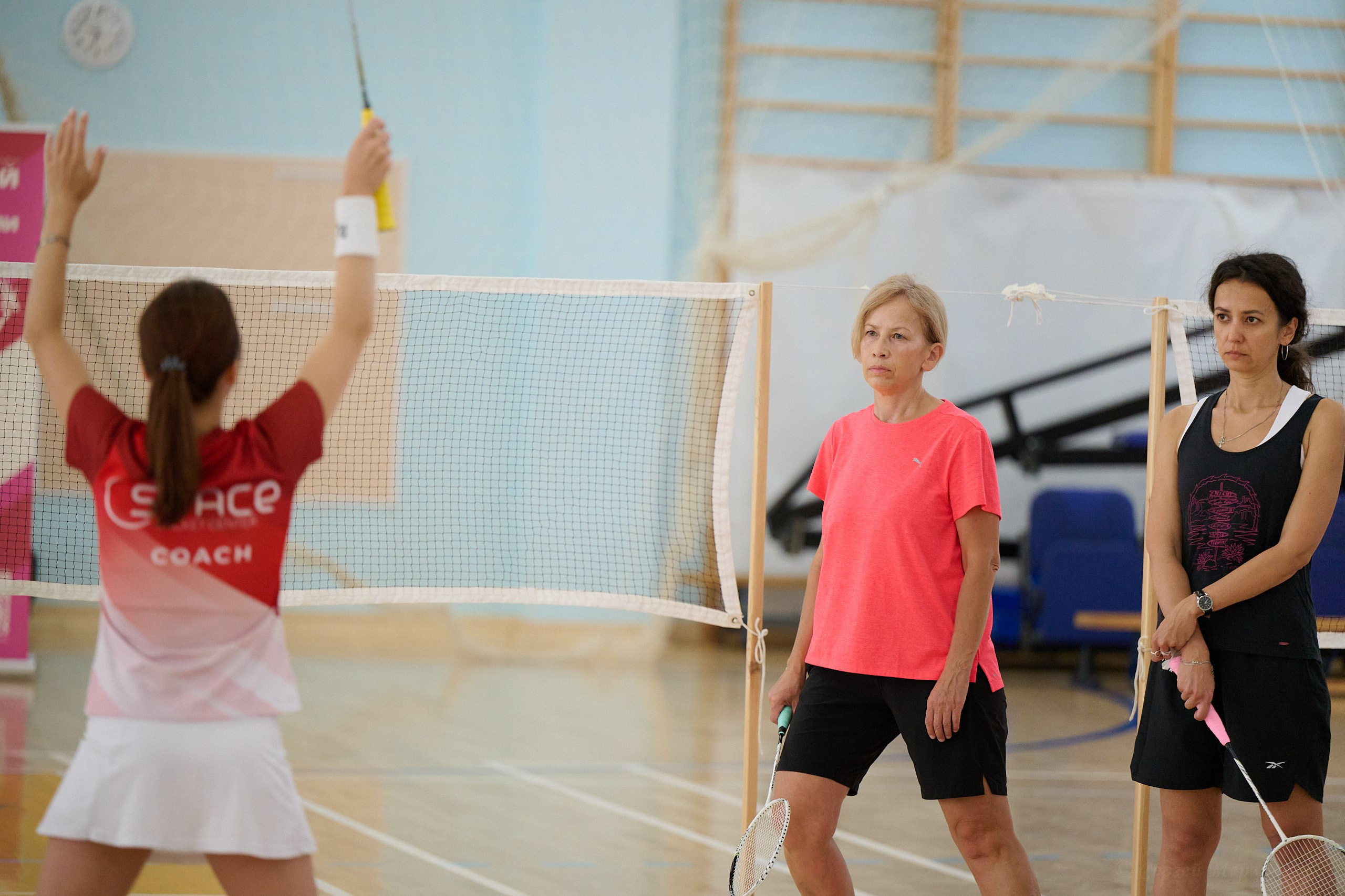 Бадминтон. Мастер-класс Любови Сухановой. Ижевск. 20.07.2024. Спортивный репортажный фотограф в Ижевске Сергей Мерзляков