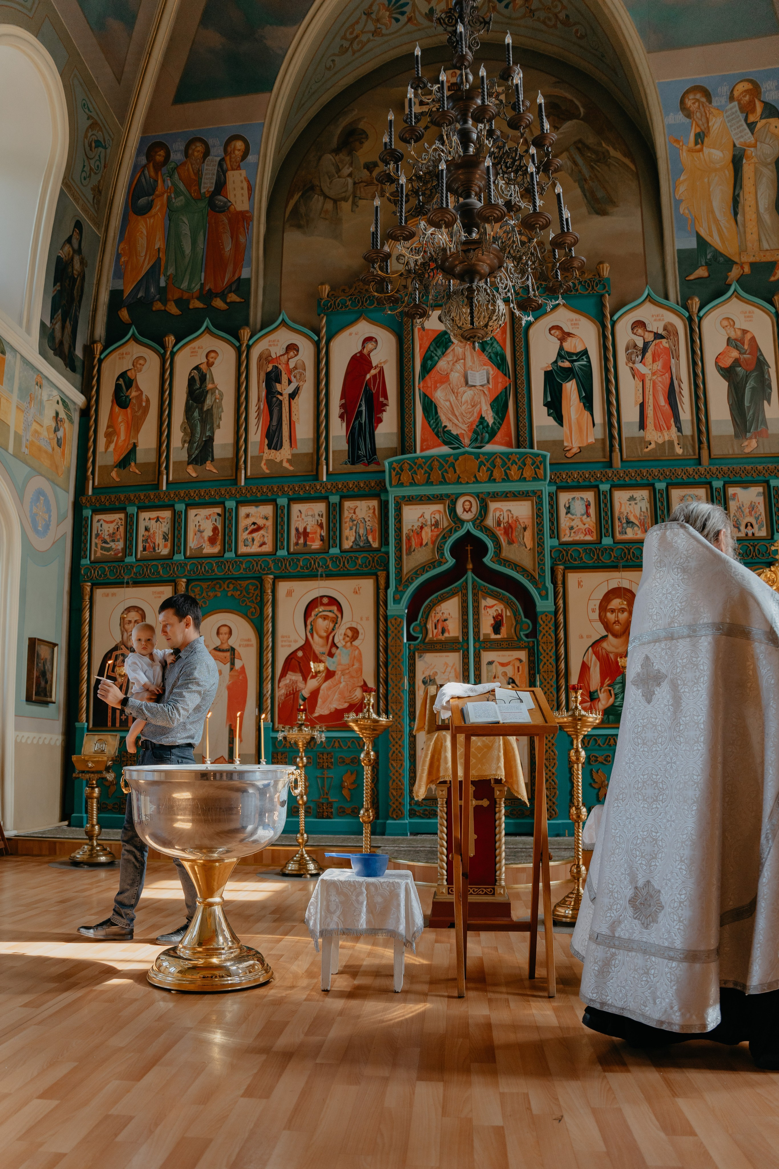 Таинство крещения в Трифоновом Монастыре