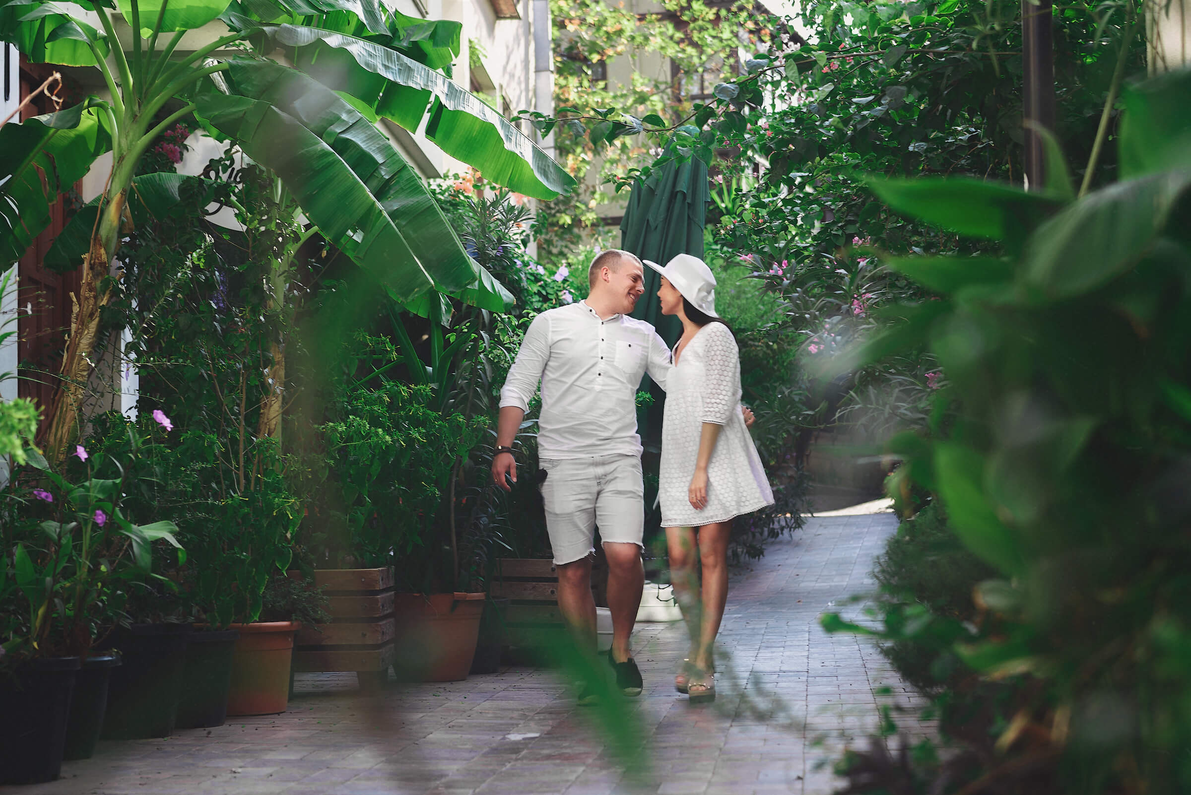 Walking through the Kaleici district in Antalya, Turkey. Photographer in Warsaw