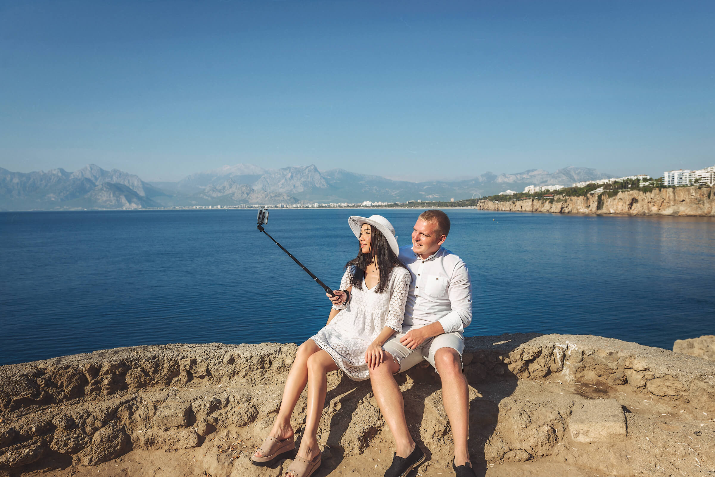 Walking through the Kaleici district in Antalya, Turkey. Photographer in Warsaw