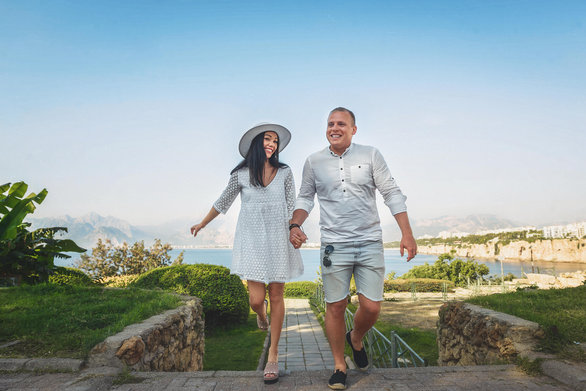 Walking through the Kaleici district in Antalya, Turkey. Photographer in Warsaw