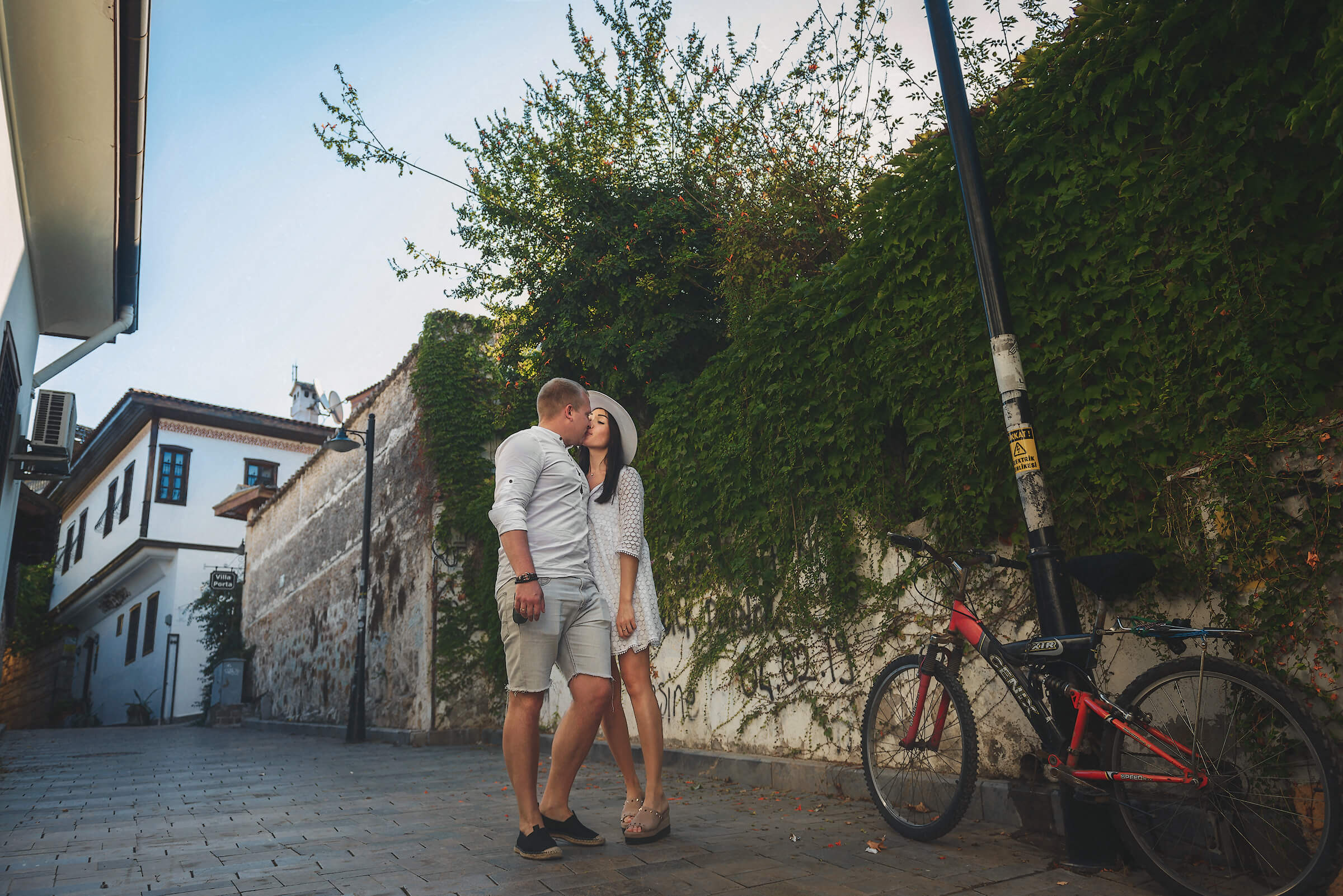 Walking through the Kaleici district in Antalya, Turkey. Photographer in Warsaw