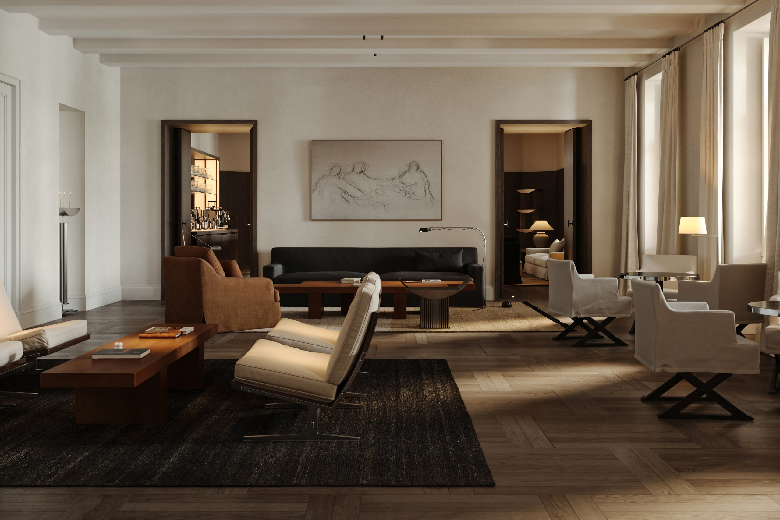 Lobby. By amorisate. Профессиональная 3d и нейровизуализация