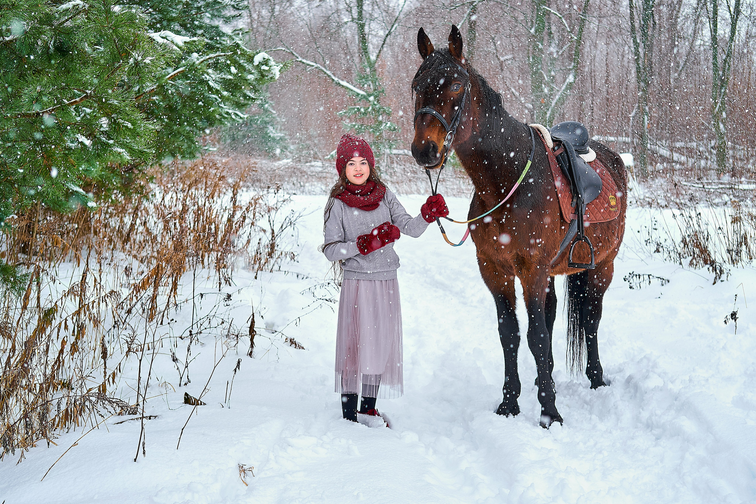 С лошадьми. Семейный и портретный фотограф в Новомосковске и Узловой Михеева Татьяна