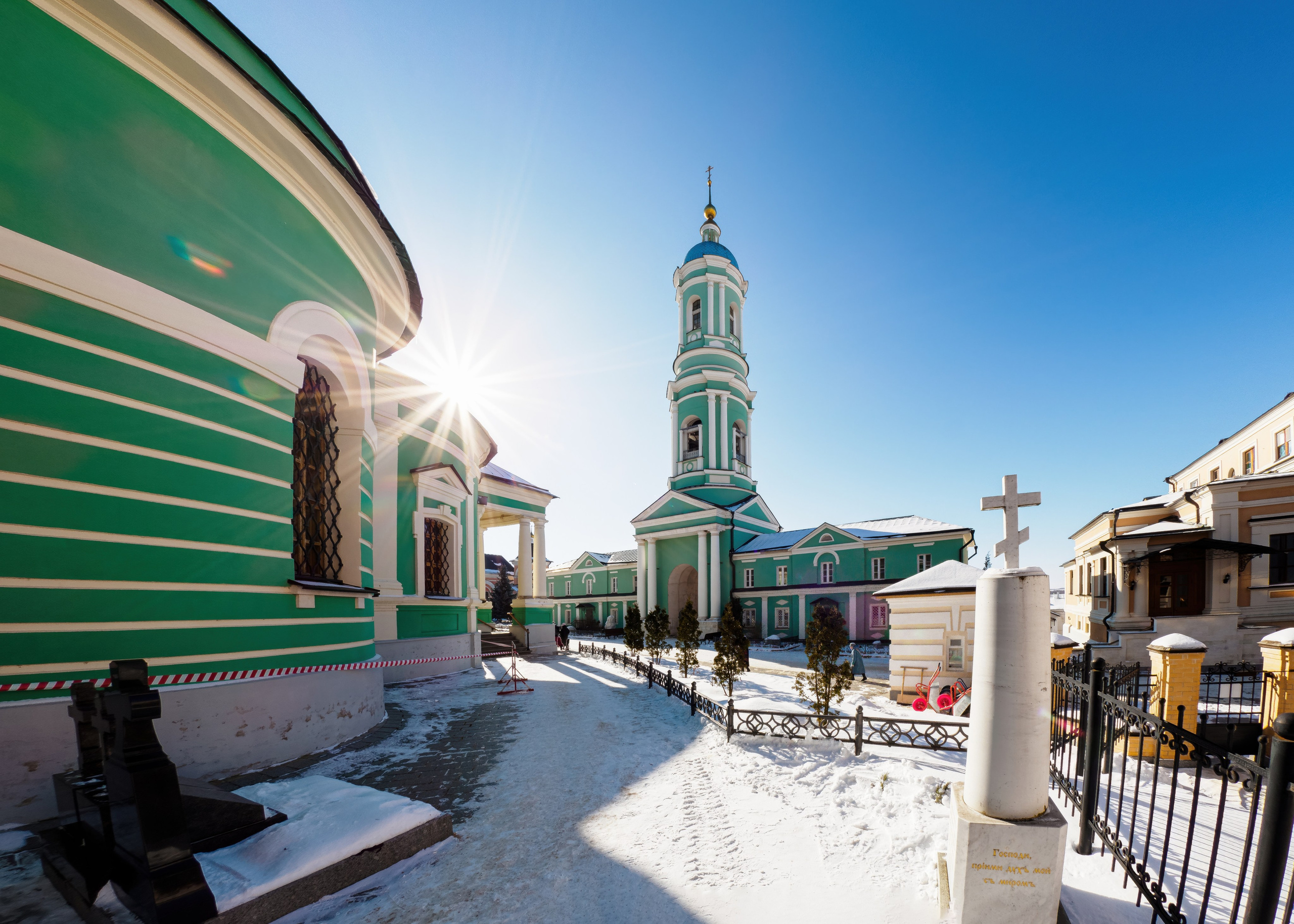 Оптина пустынь. Зима 2023 года. Фотограф Никифоров-Гордеев Сергей. Москва и МО