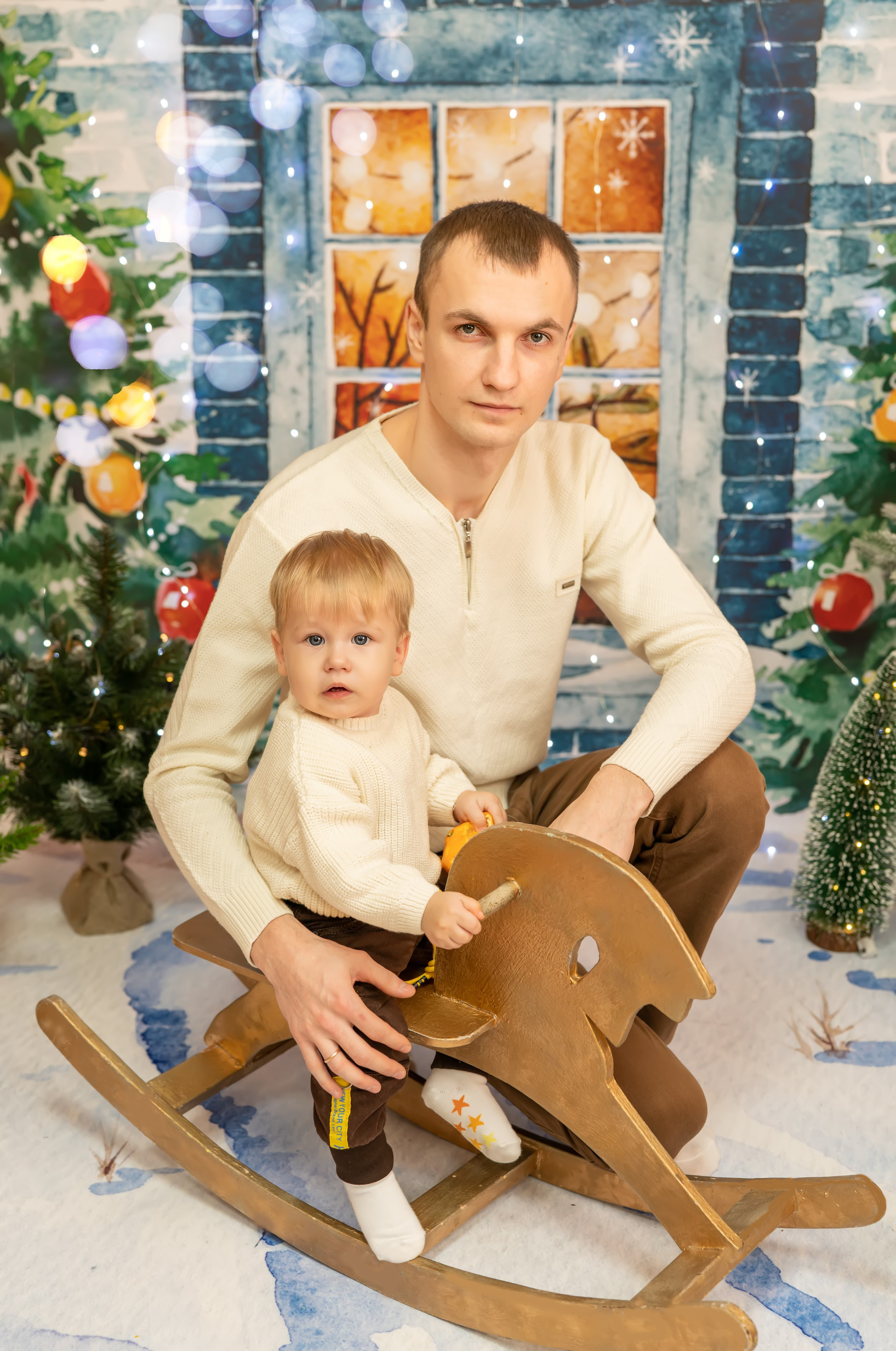 Новогодняя съемка для Анастасии, Максима, Ксении и Кирилла. Семейный и детский фотограф Тула Ясногорск Тульская область Надежда Кукушкина