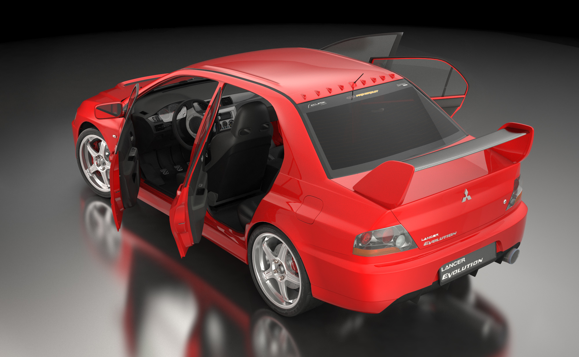 Lancer Evolution 9 3d модель. Фотограф Тимофей Юров Москва
