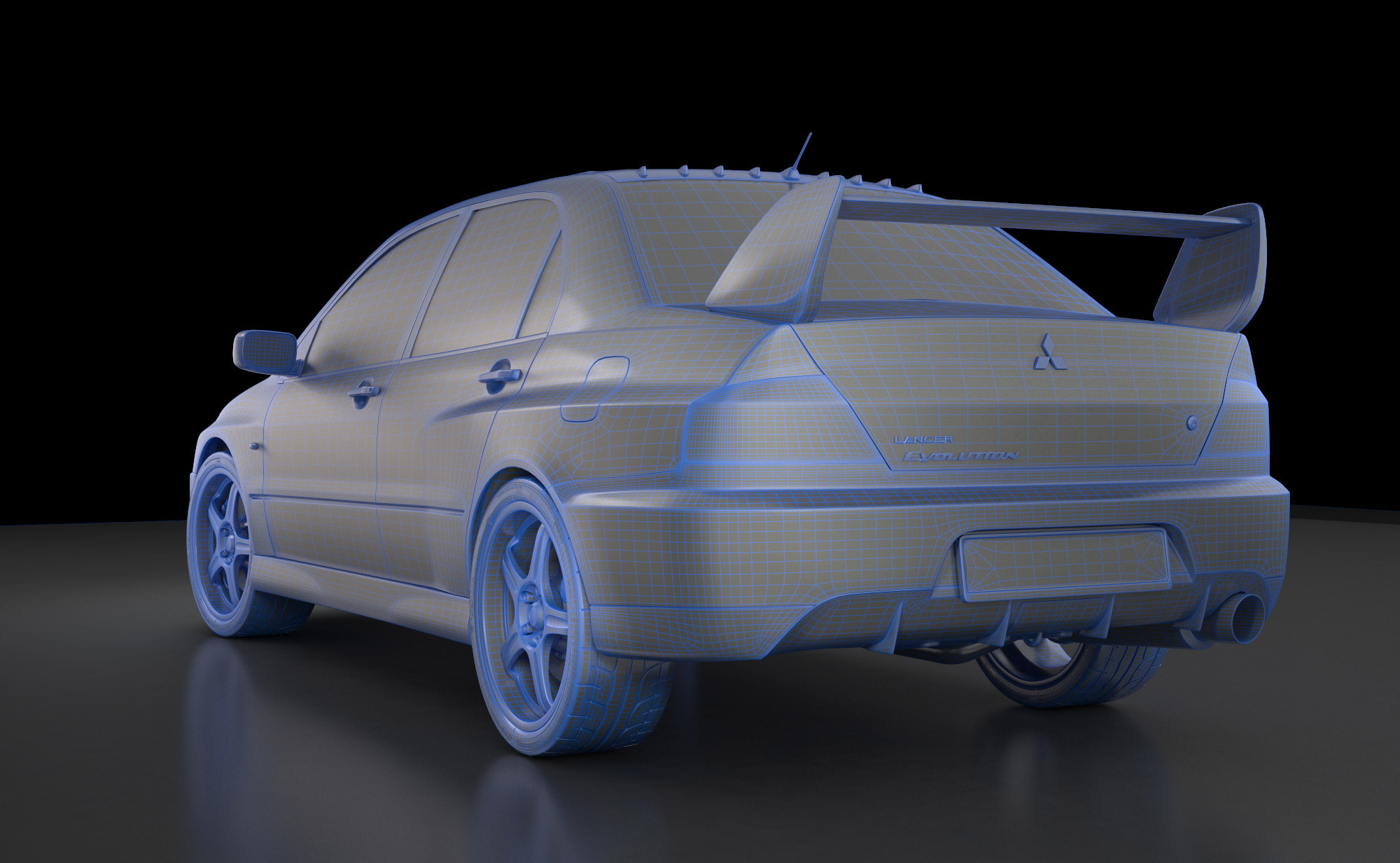Lancer Evolution 9 3d модель. Фотограф Тимофей Юров Москва