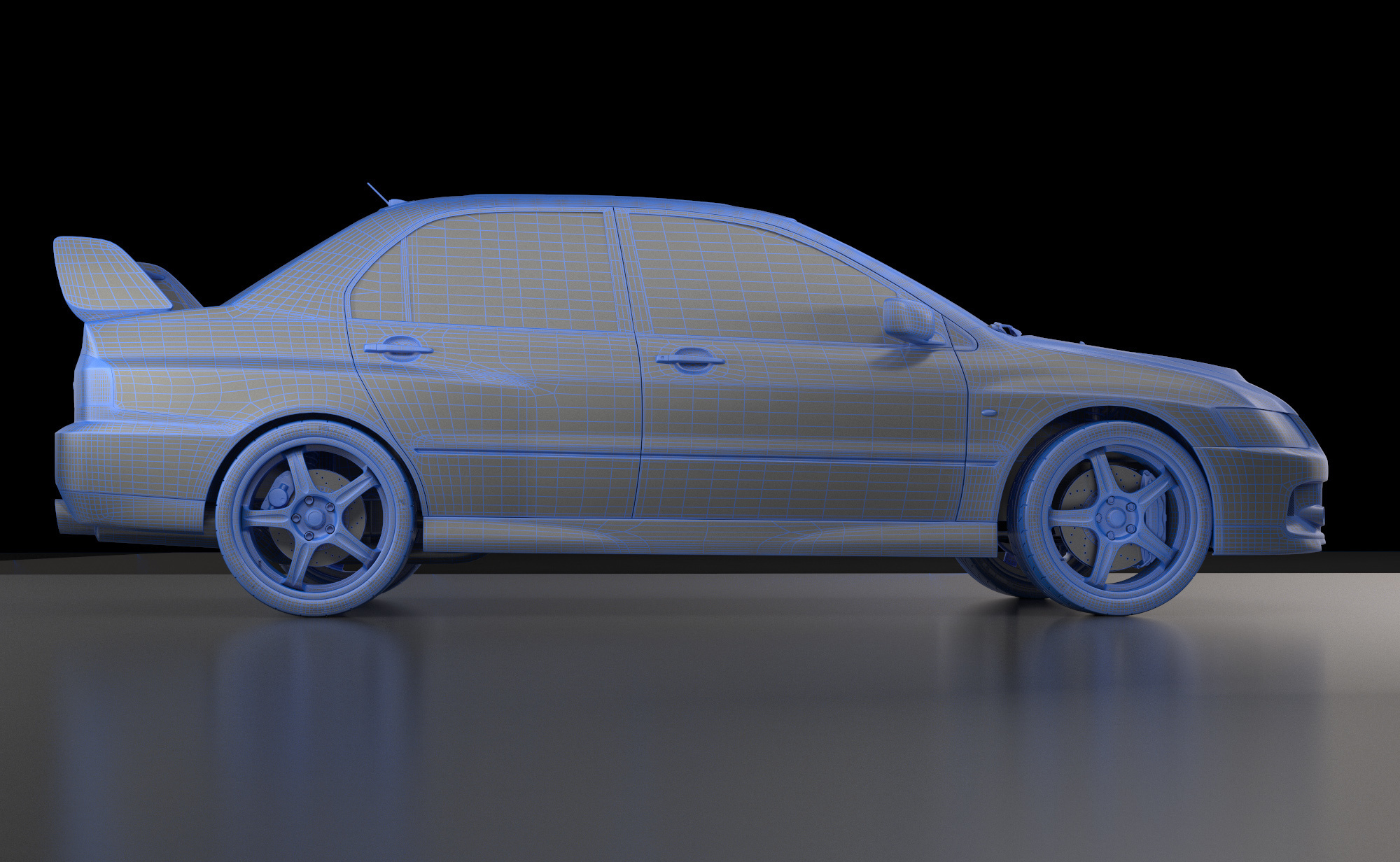 Lancer Evolution 9 3d модель. Фотограф Тимофей Юров Москва