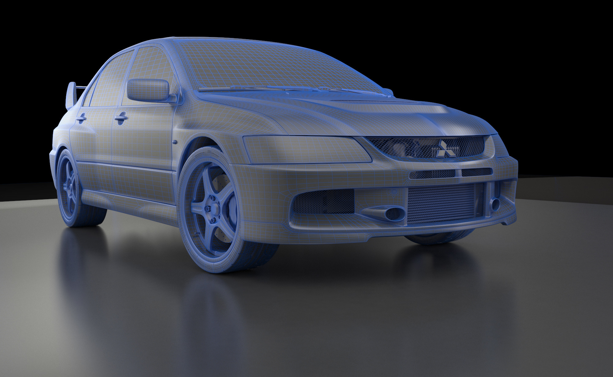 Lancer Evolution 9 3d модель. Фотограф Тимофей Юров Москва