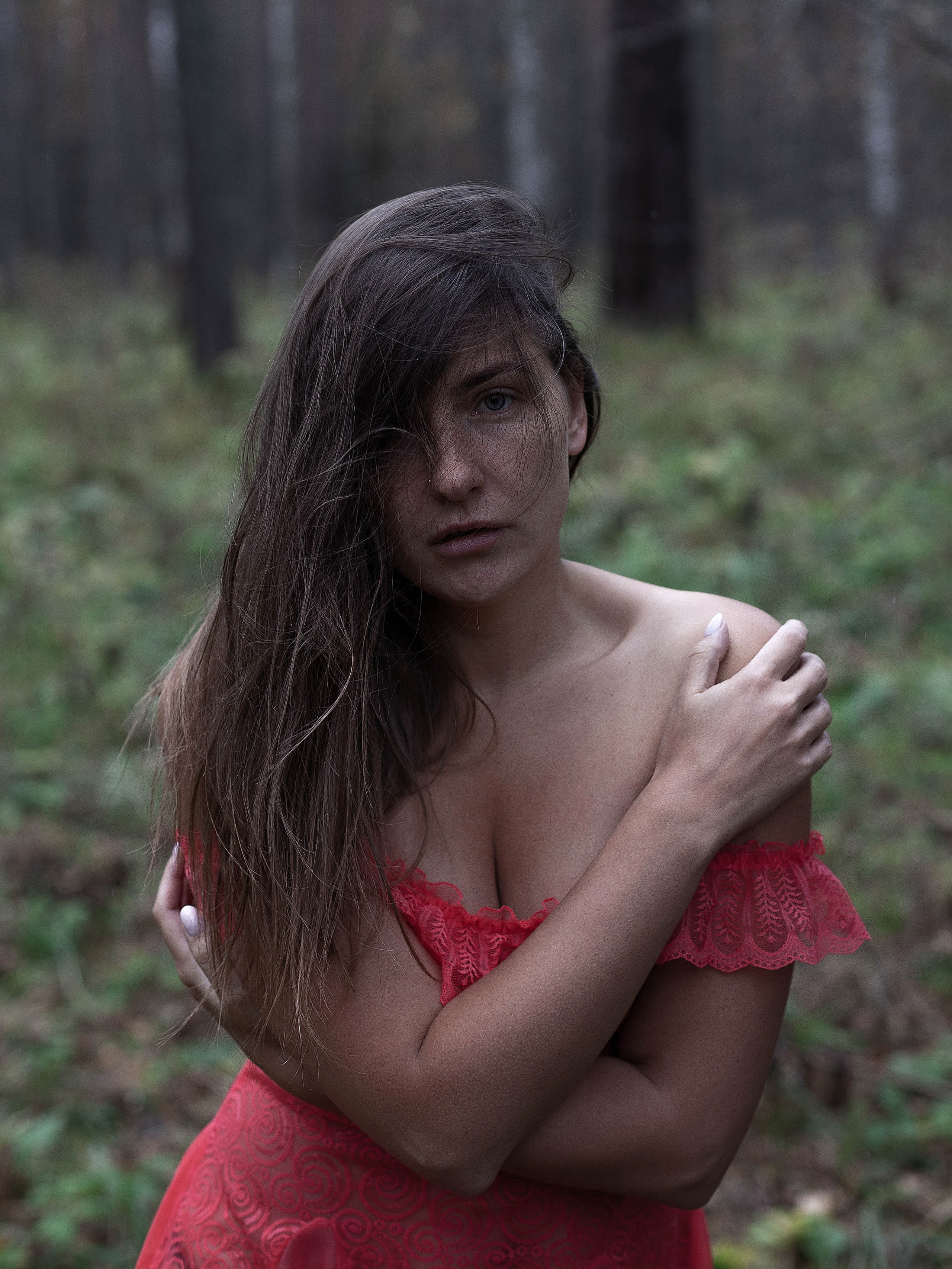 Лес Холод Октябрь. Ню Фотограф Александр Касымов Москва, фотосессии, Химки фотограф