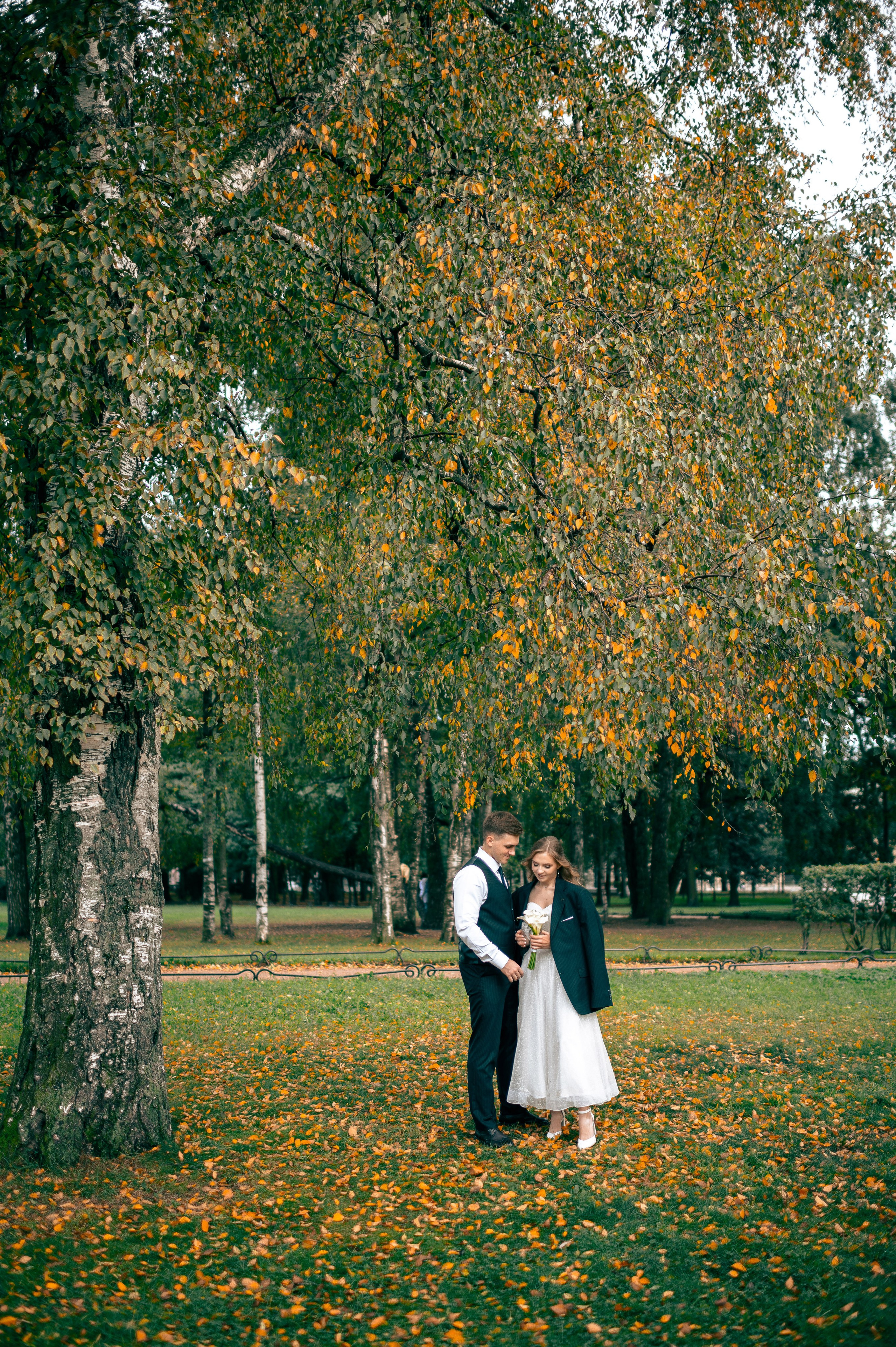 Анастасия и Михаил (Второй Дворец Бракосочетания на Фурштатской улице 52, фотосессия в Таврическом парке). Портретный, семейный и свадебный фотограф в Санкт-Петербурге и в Пушкине Ширяев Денис