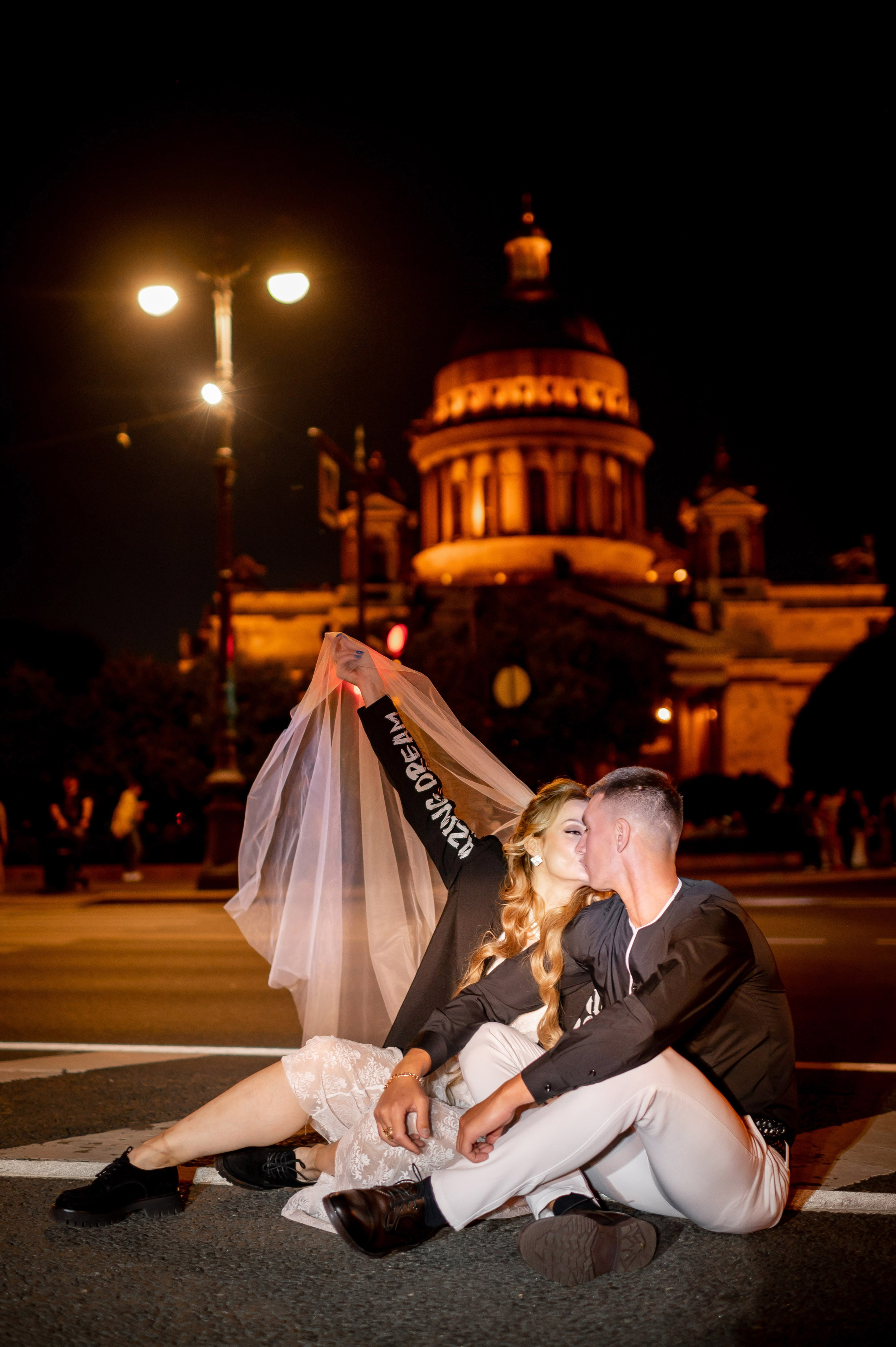 Екатерина и Андрей (свадебная фотосессия в вечернем Петербурге). Портретный, семейный и свадебный фотограф в Санкт-Петербурге и в Пушкине Ширяев Денис