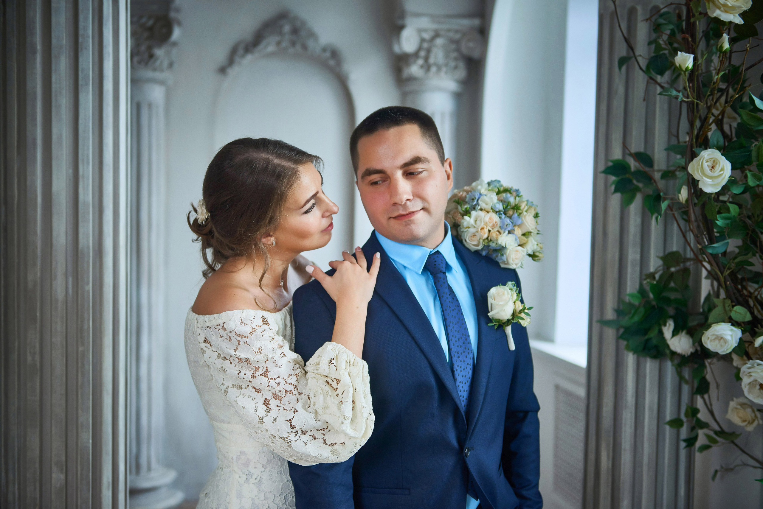 Свадебная фотосессия в студии. Портретный, семейный и свадебный фотограф в Санкт-Петербурге и в Пушкине Ширяев Денис