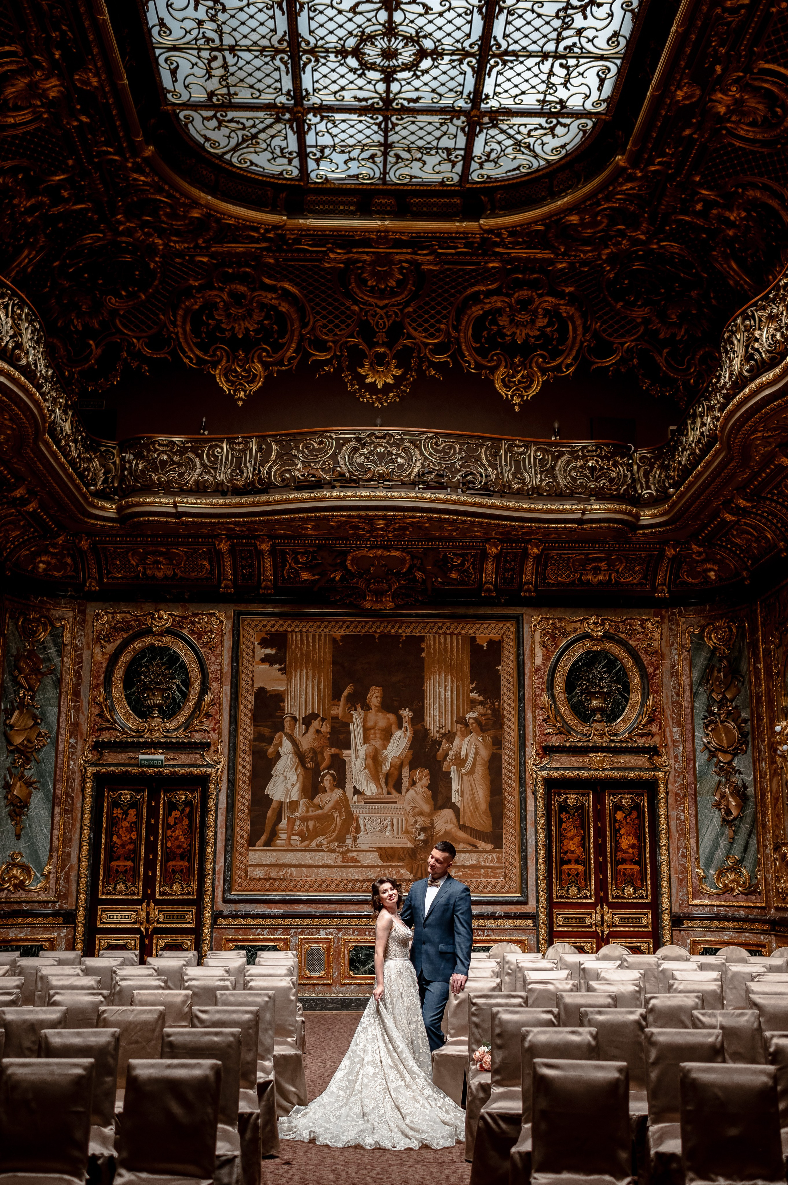 Елена и Дмитрий (свадебная фотосессия в Доме Архитектора — особняке Половцова). Портретный, семейный и свадебный фотограф в Санкт-Петербурге и в Пушкине Ширяев Денис