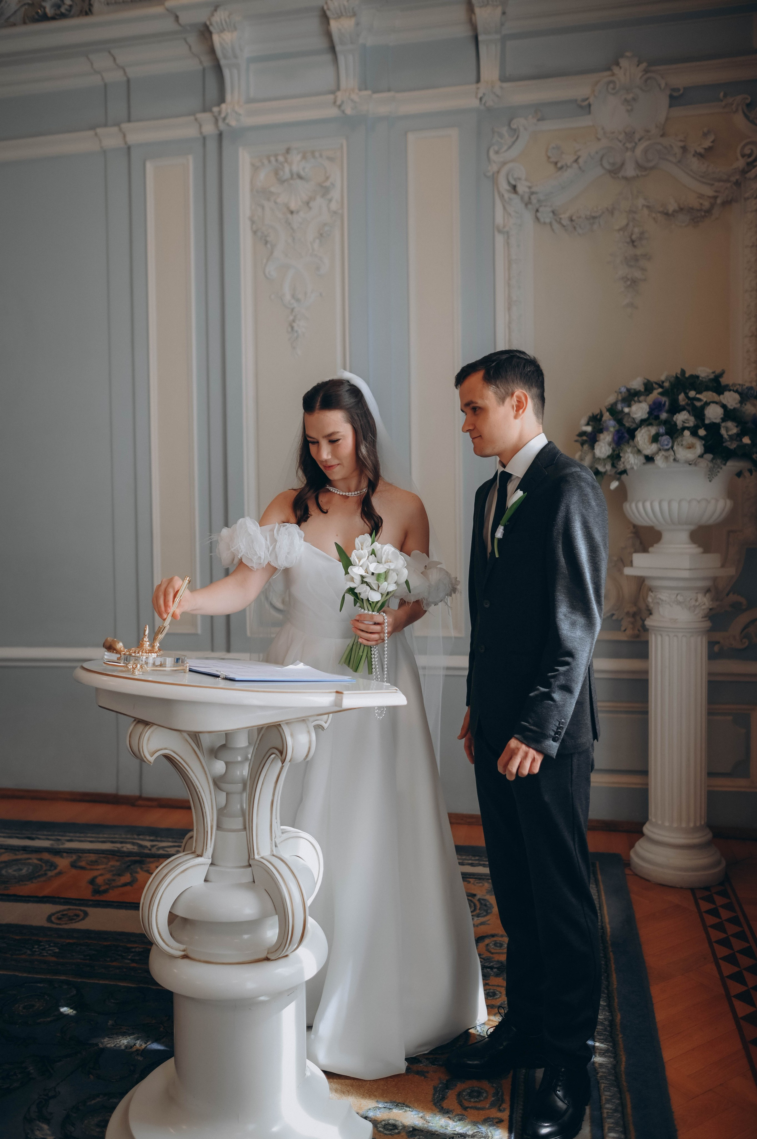 Роспись во 2 дворце. Ксения и Иван. Семейный и свадебный фотограф в Санкт-Петербурге Яна