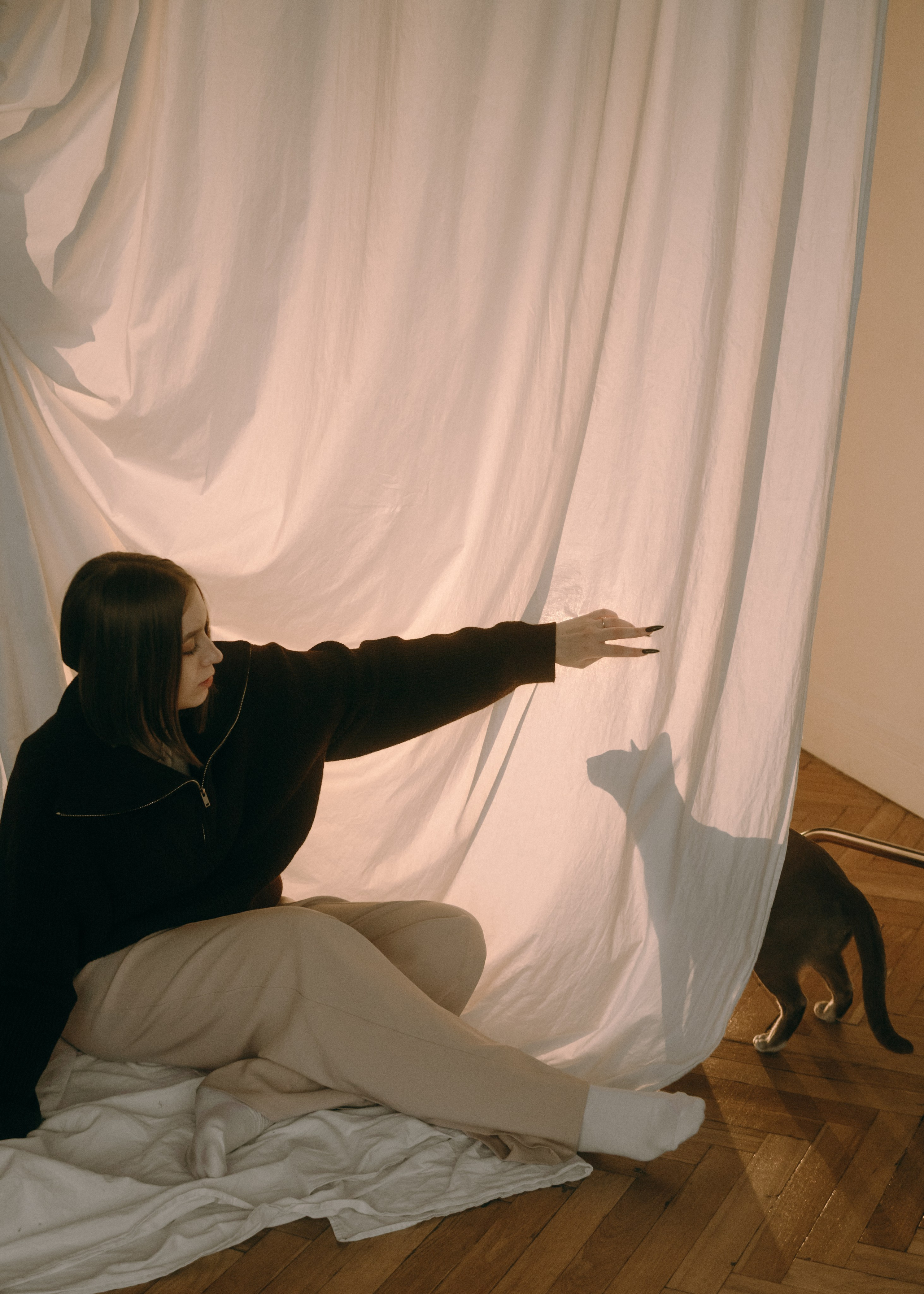 Амина, Булат и Орион. Фотограф-анималист Ксения Воробьева, Москва